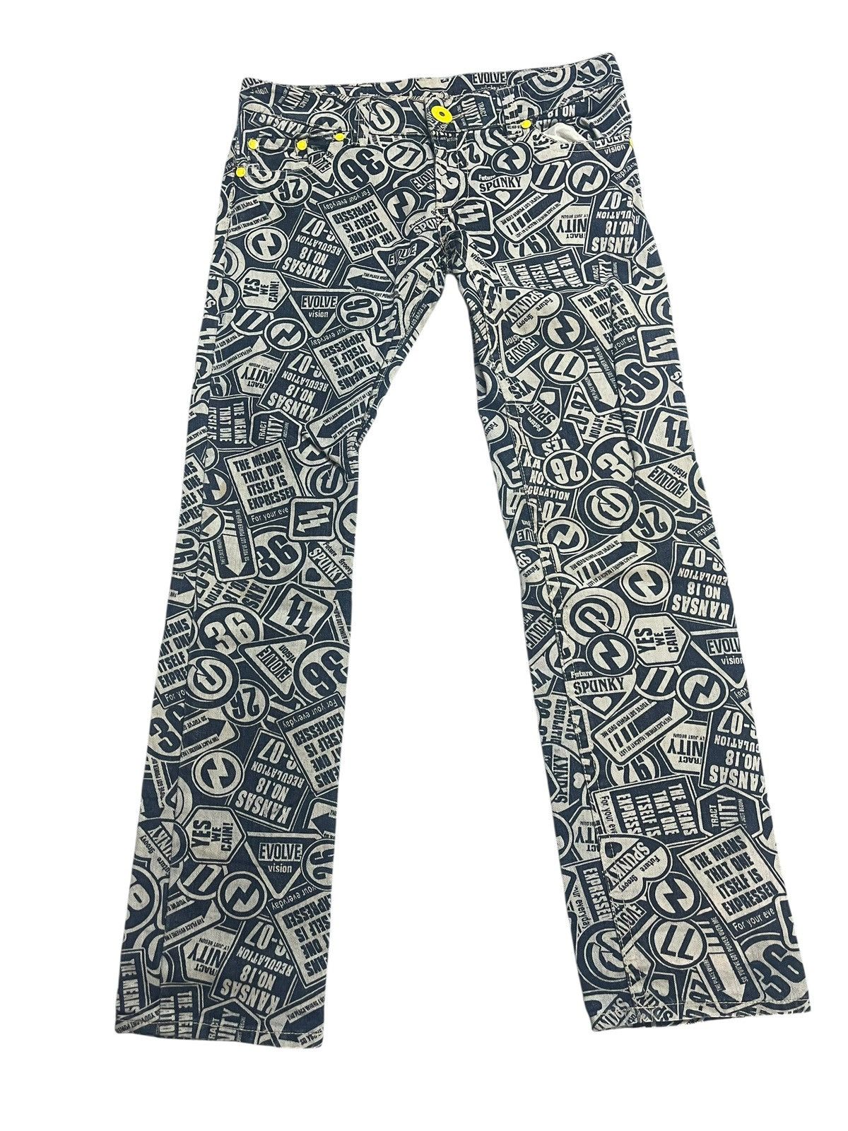 Japanese Brand Vintage Original Jeans Fullprint Hysteric Glamour Style Size US 34 / EU 50 - 1 Thumbnail