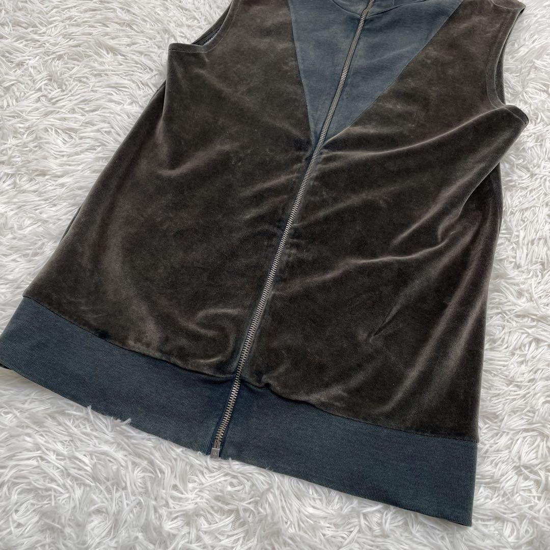 Maison Margiela Maison Margiela Velvet Patchwork Zipper Vest Size US M / EU 48-50 / 2 - 4 Thumbnail