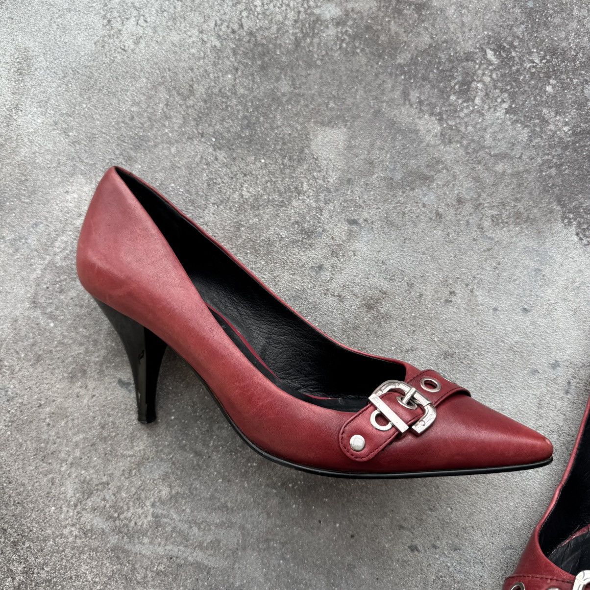 Other Cyber Y2K Riot Hardcore Style Vintage Leather Spike Heels Size US 7 / IT 37 - 8 Thumbnail