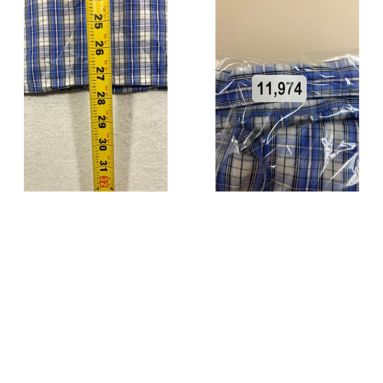 Ralph Lauren Ralph Lauren Mens Large Blue Plaid Shirt Short Sleeve Size US L / EU 52-54 / 3 - 8 Thumbnail