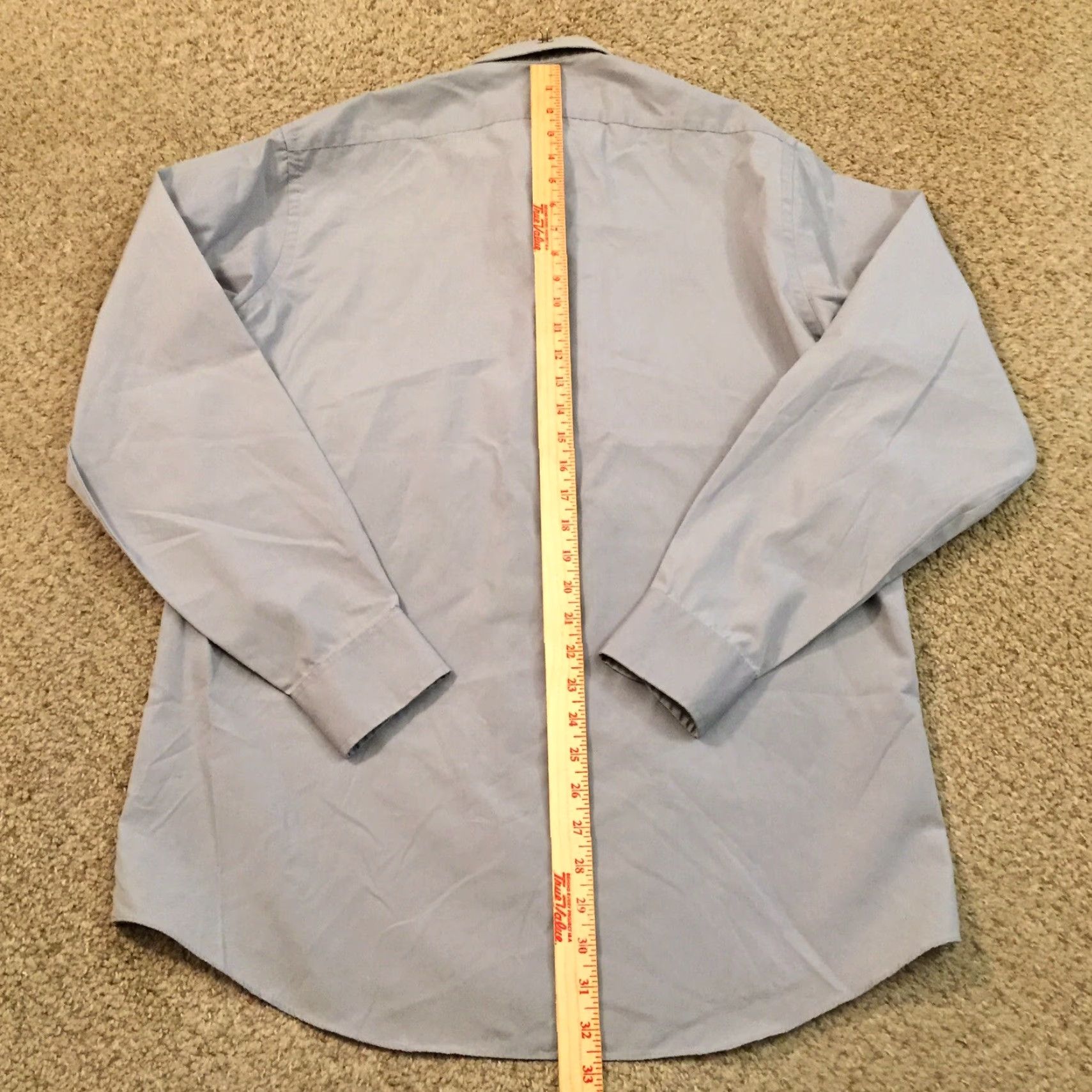 Arrow Arrow Shirt Mens Medium Solid Gray Long Sleeve Button Up Regular Fit Size US M / EU 48-50 / 2 - 6 Thumbnail