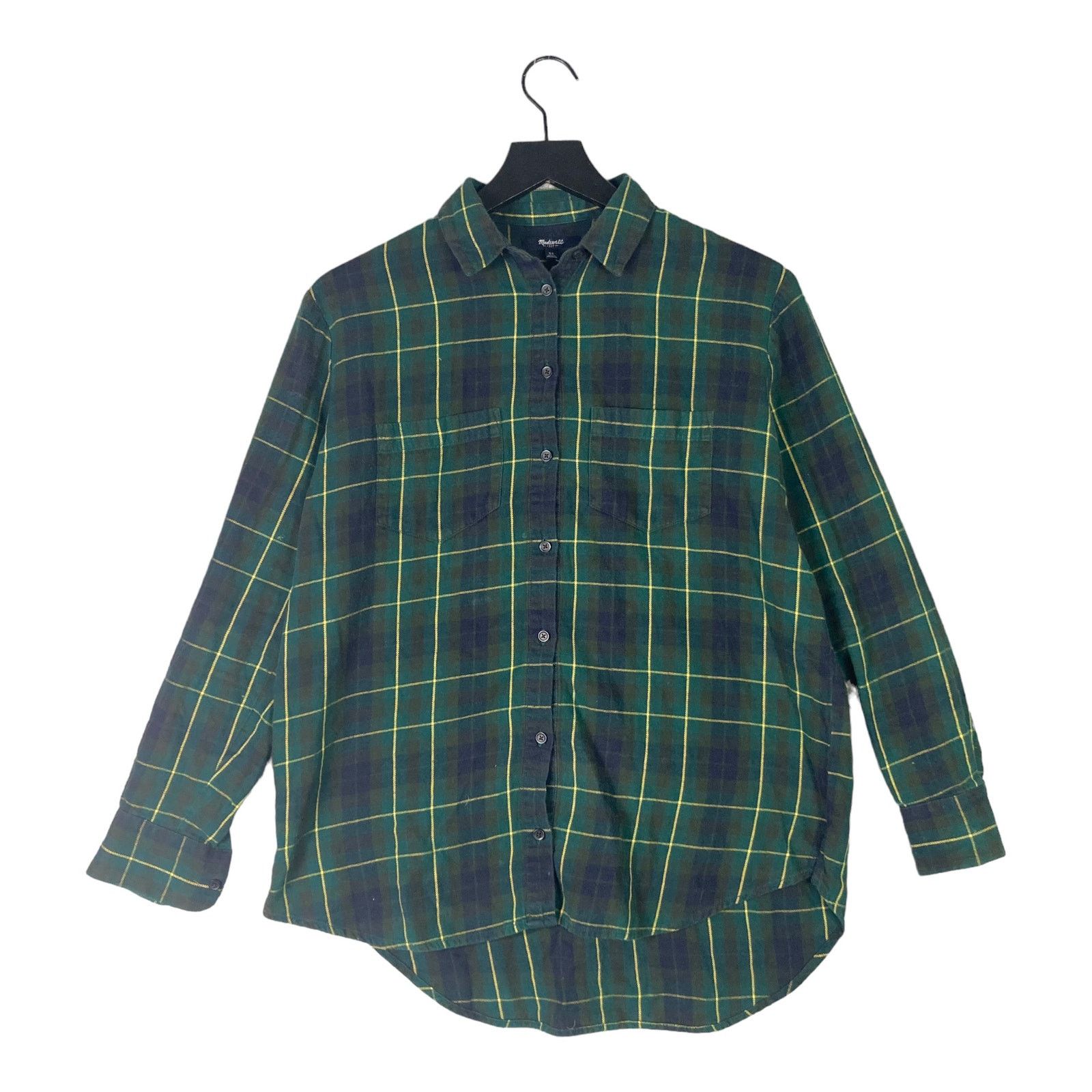 Madewell Madewell Plaid Oversized Shirt XS Womens Green Cozy Fall Size XS / US 0-2 / IT 36-38 - 1 Thumbnail