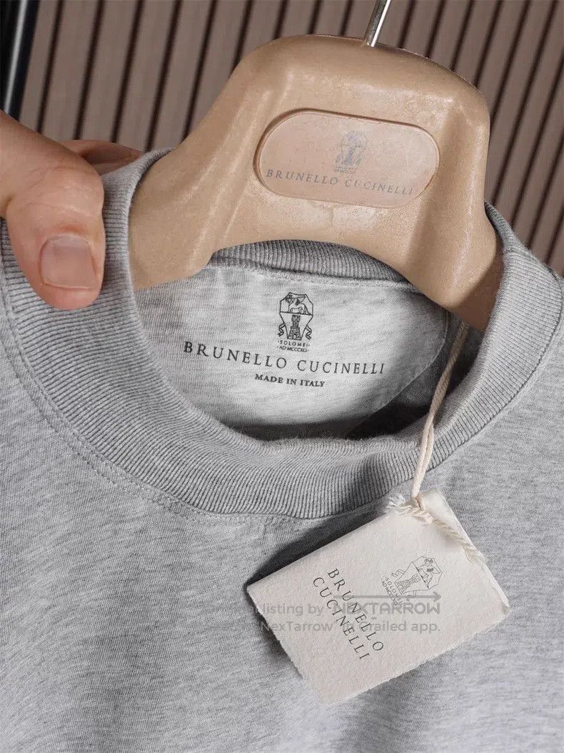 Brunello Cucinelli Brunello Cucinelli Men's Sea Island cotton long-sleeve T-s Size US M / EU 48-50 / 2 - 4 Thumbnail