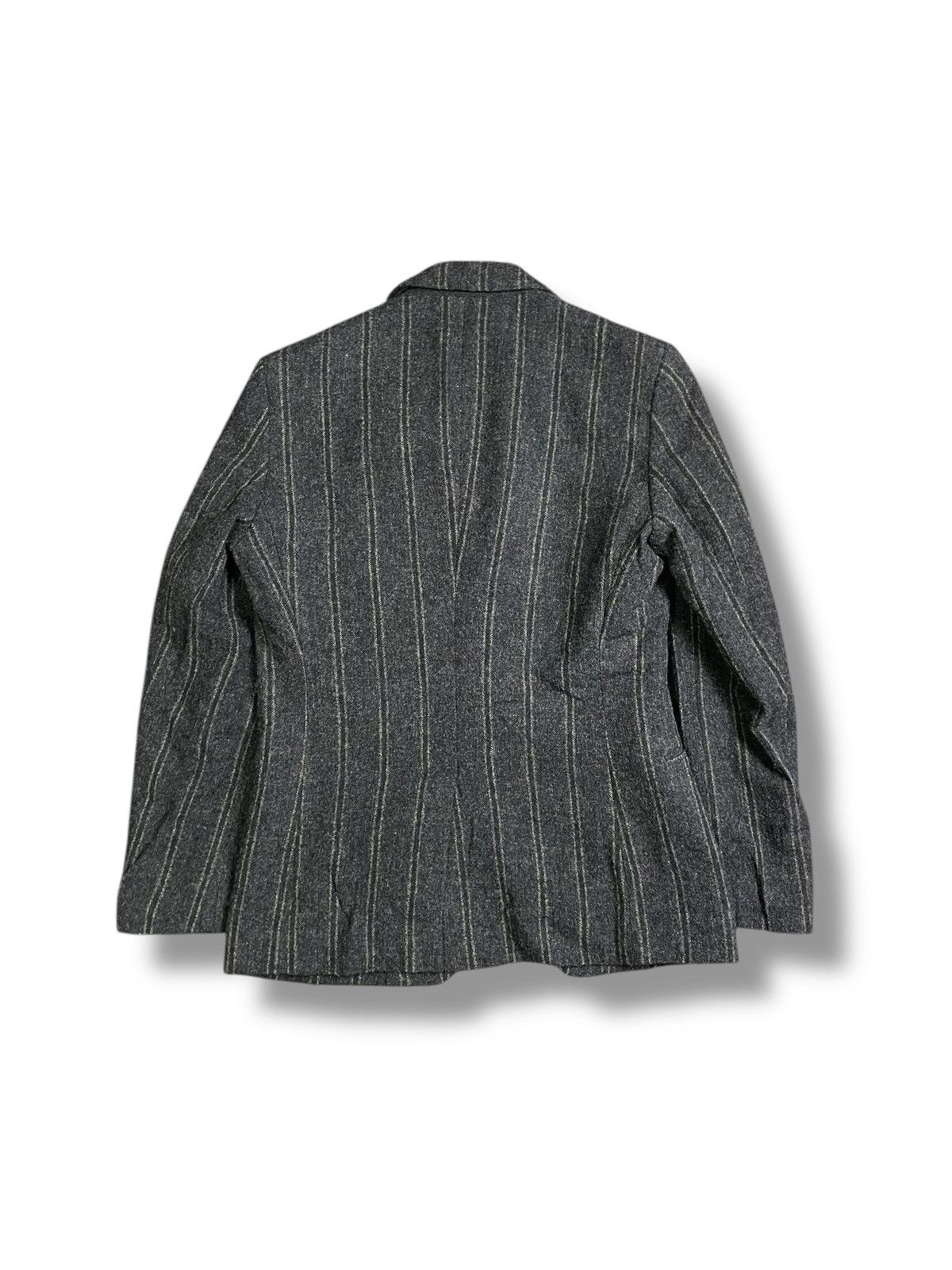 Katharine Hamnett London × Vintage Katherine Hamnett London Down Stripe Wool Coat (38) Size US M / EU 48-50 / 2 - 5 Thumbnail