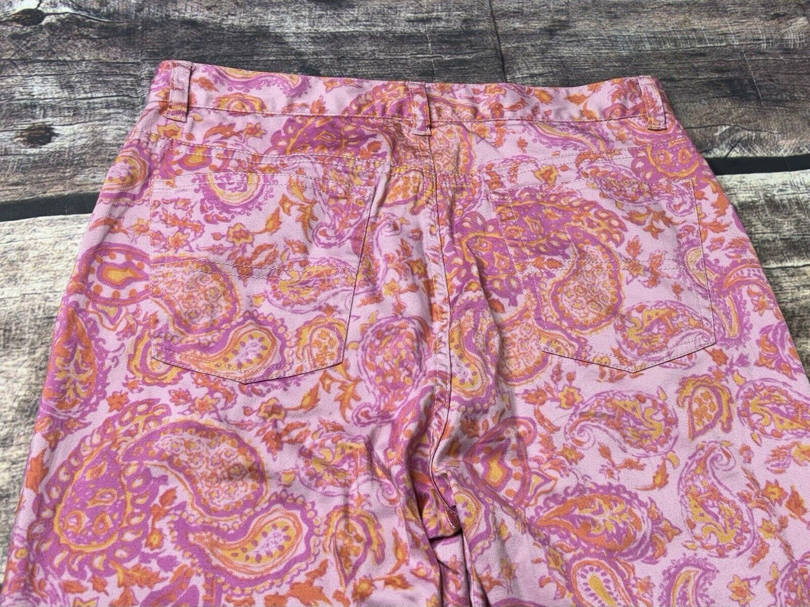 Lauren Ralph Lauren Lauren Ralph Lauren Pants Women Size 4 Paisley Pink Size 27" / US 4 / IT 40 - 8 Thumbnail