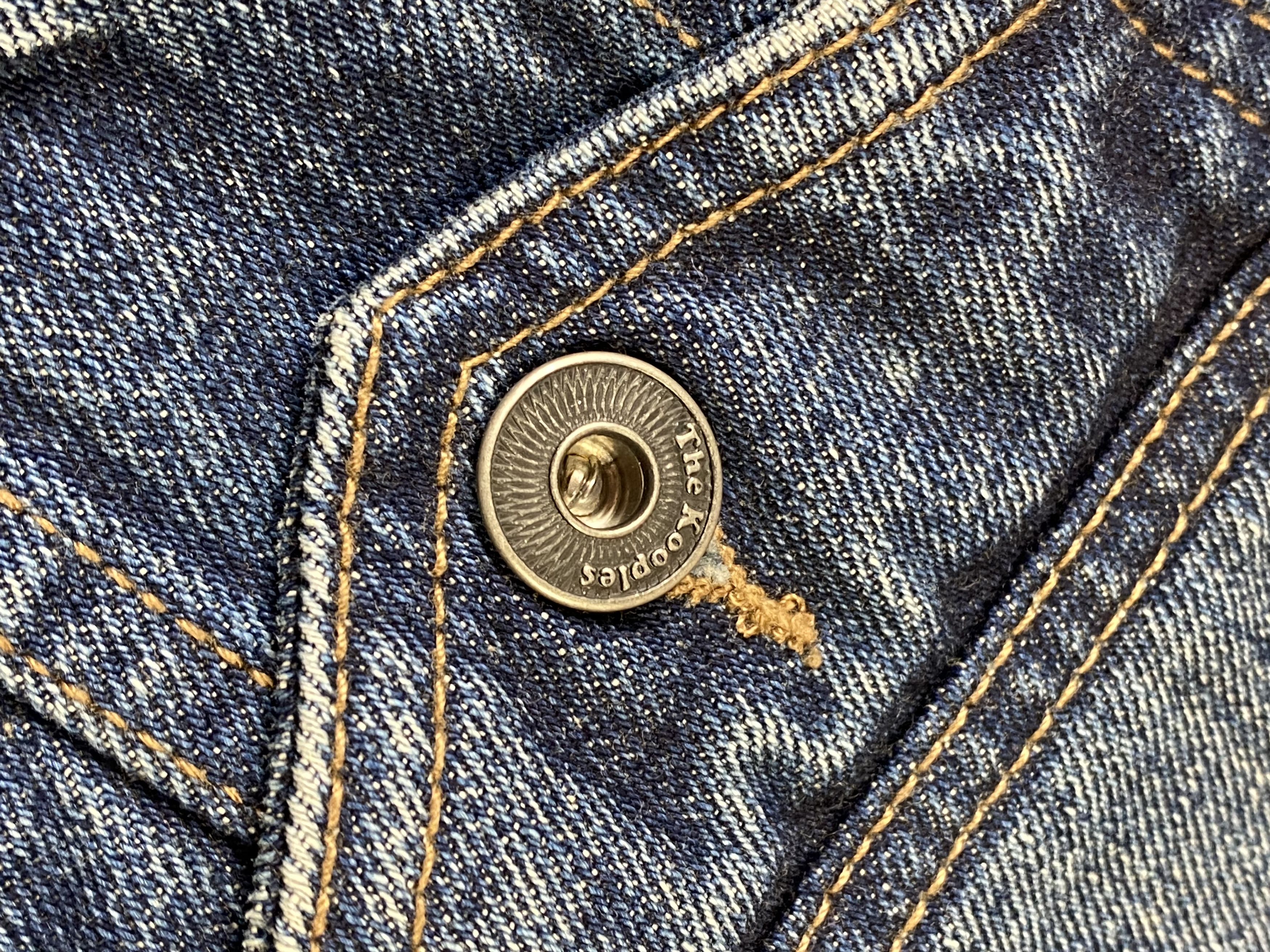 The Kooples The Kooples Denim Jacket With Leather Patch Faded Size US XS / EU 42 / 0 - 7 Thumbnail