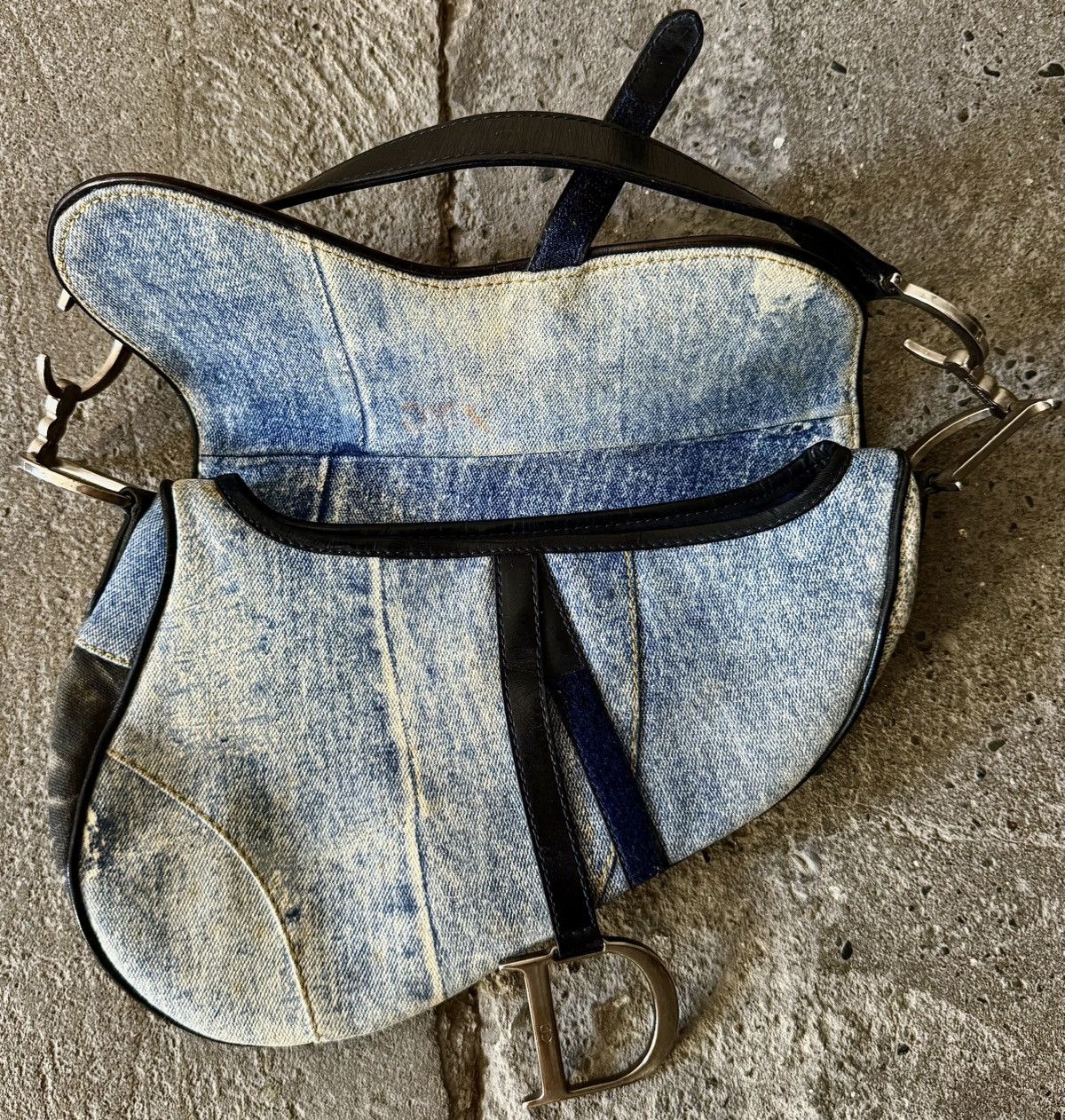 Dior Dior - John Galliano - SS2001 - Speedy way Denim -Saddle Bag Size ONE SIZE - 15 Thumbnail