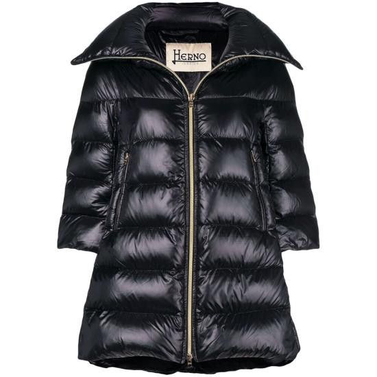 HERNO Women Bubble Jackets 12017Z PI0001DIC 9300 BLACK