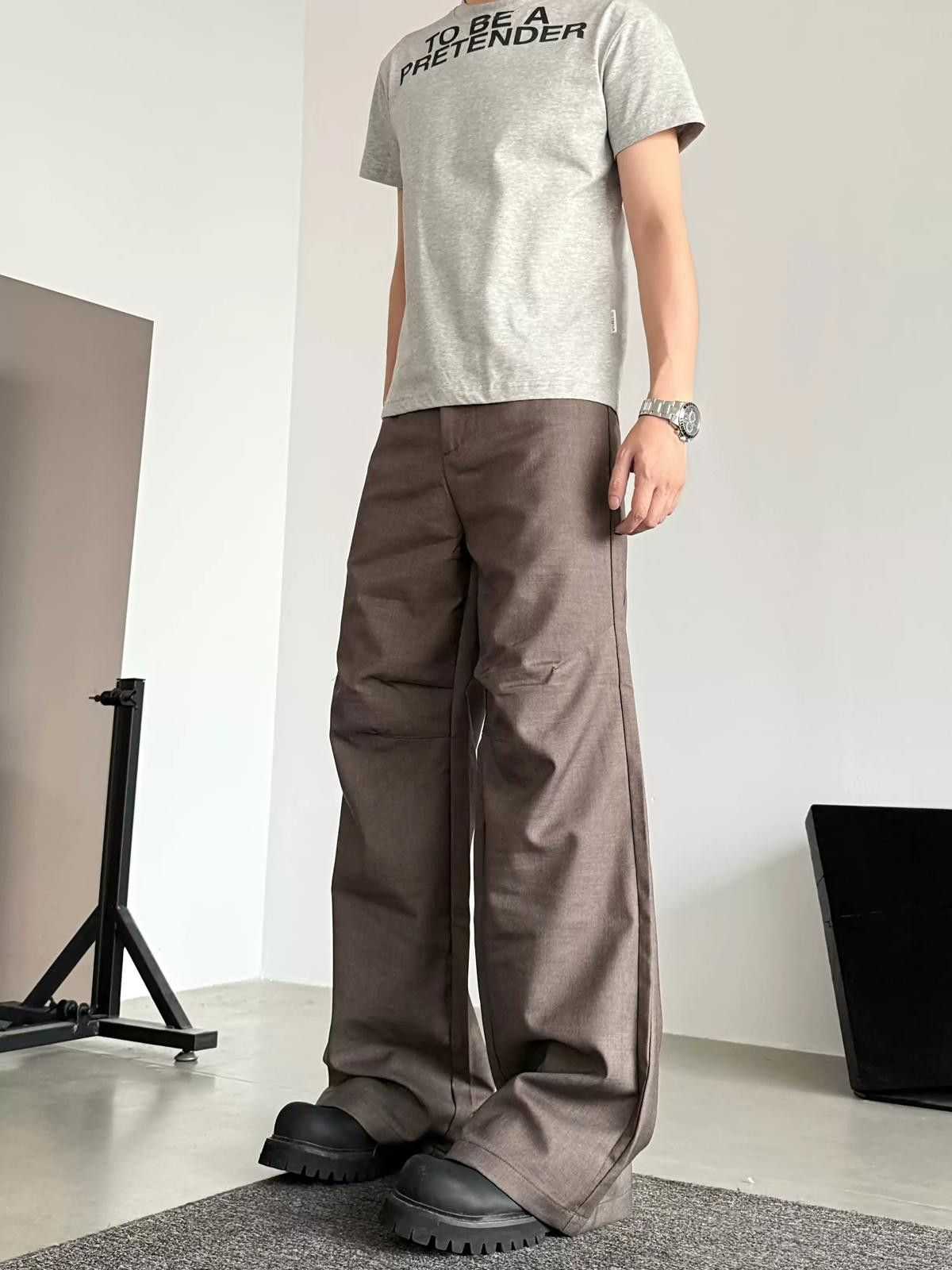 Other Wide-Leg Brown Pants Size US 32 / EU 48 - 2 Thumbnail