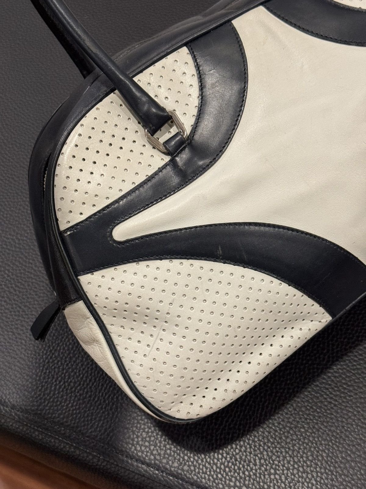 Prada PRADA Black Leather Bowling Bag Satchel Bowler Handbag Ss00 Size ONE SIZE - 10 Thumbnail