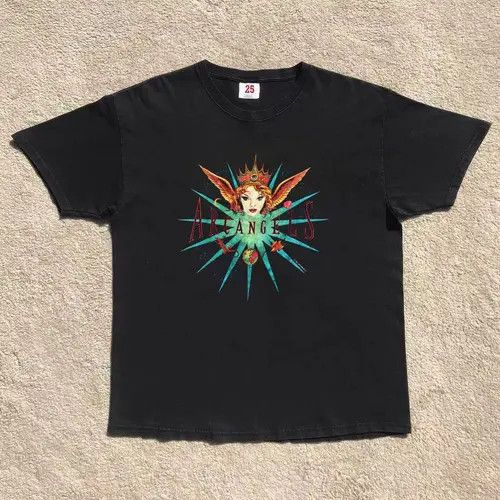 Other Black casual retro angel print loose t-shirt Size US M / EU 48-50 / 2 - 2 Thumbnail