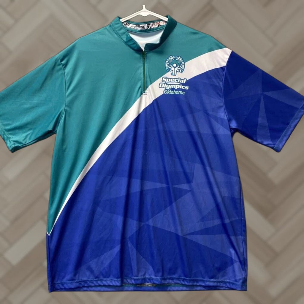 Vintage Okympic Oklahoma Shirt Jersey Mens XL Blue Green Sports /115-2 Size US XL / EU 56 / 4 - 1 Thumbnail