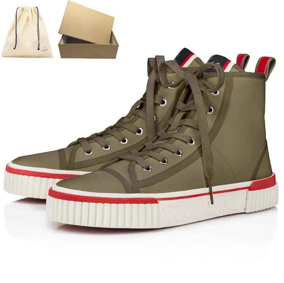 Christian Louboutin o1s1wg110924 Pedro Flat Olona Sneakers in Red Size US 8 / EU 41 - 1 Preview