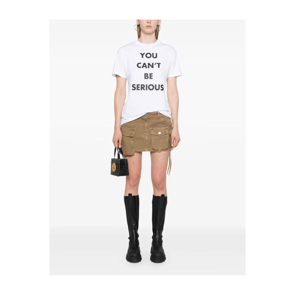 Moschino o1s22i1n0824 Crew Neck Short Sleeve T-Shirt in White Size XS / US 0-2 / IT 36-38 - 2 Thumbnail
