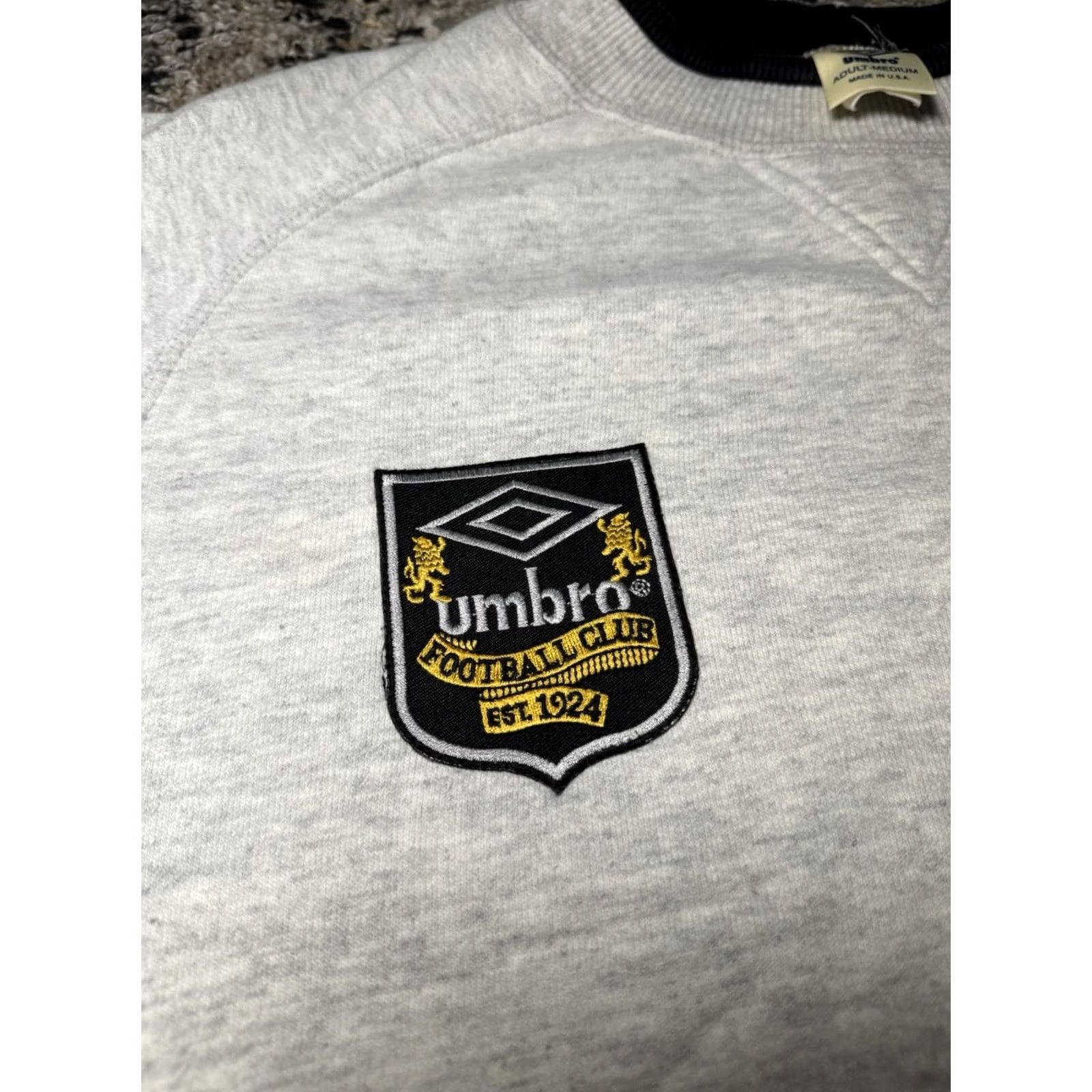 Umbro VINTAGE Umbro Sweatshirt Football Club Big Logo 90s Men M Gray Size US M / EU 48-50 / 2 - 4 Thumbnail