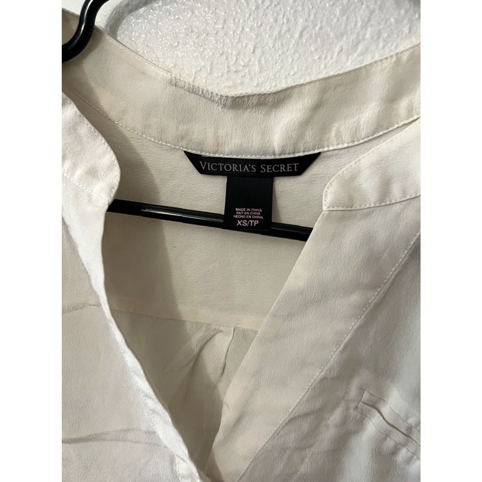 Victoria's Secret VINTAGE Victoria's Secret Blouse Shirt Women XS White Cream 100% Cotton Long Sleeve Boho Style Shirt Womens XS Modern Classic Size XS / US 0-2 / IT 36-38 - 3 Thumbnail