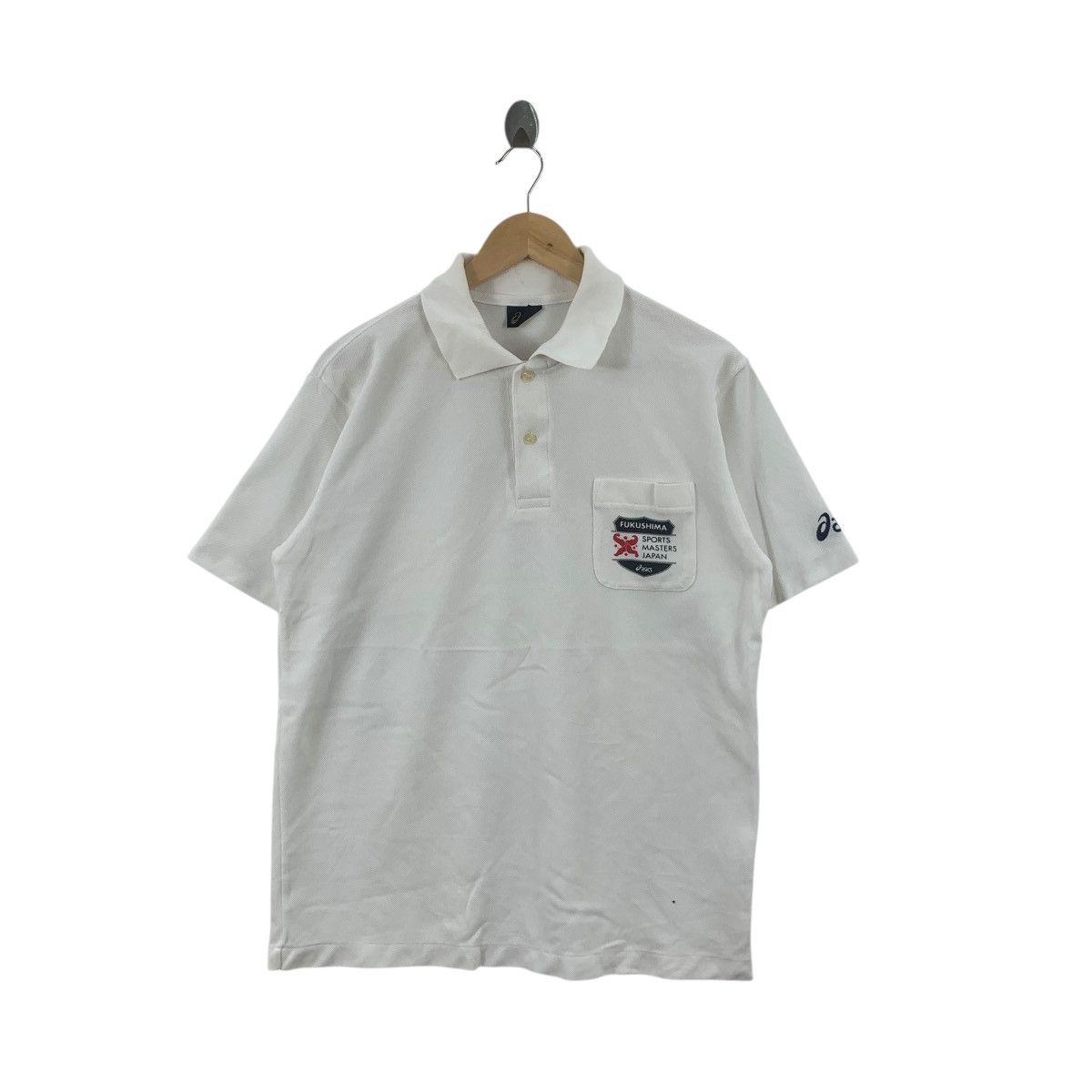 Asics Vintage ASICS JAPAN FUKUSHIMA Sports Masters Polo Tee Size US M / EU 48-50 / 2 - 1 Thumbnail