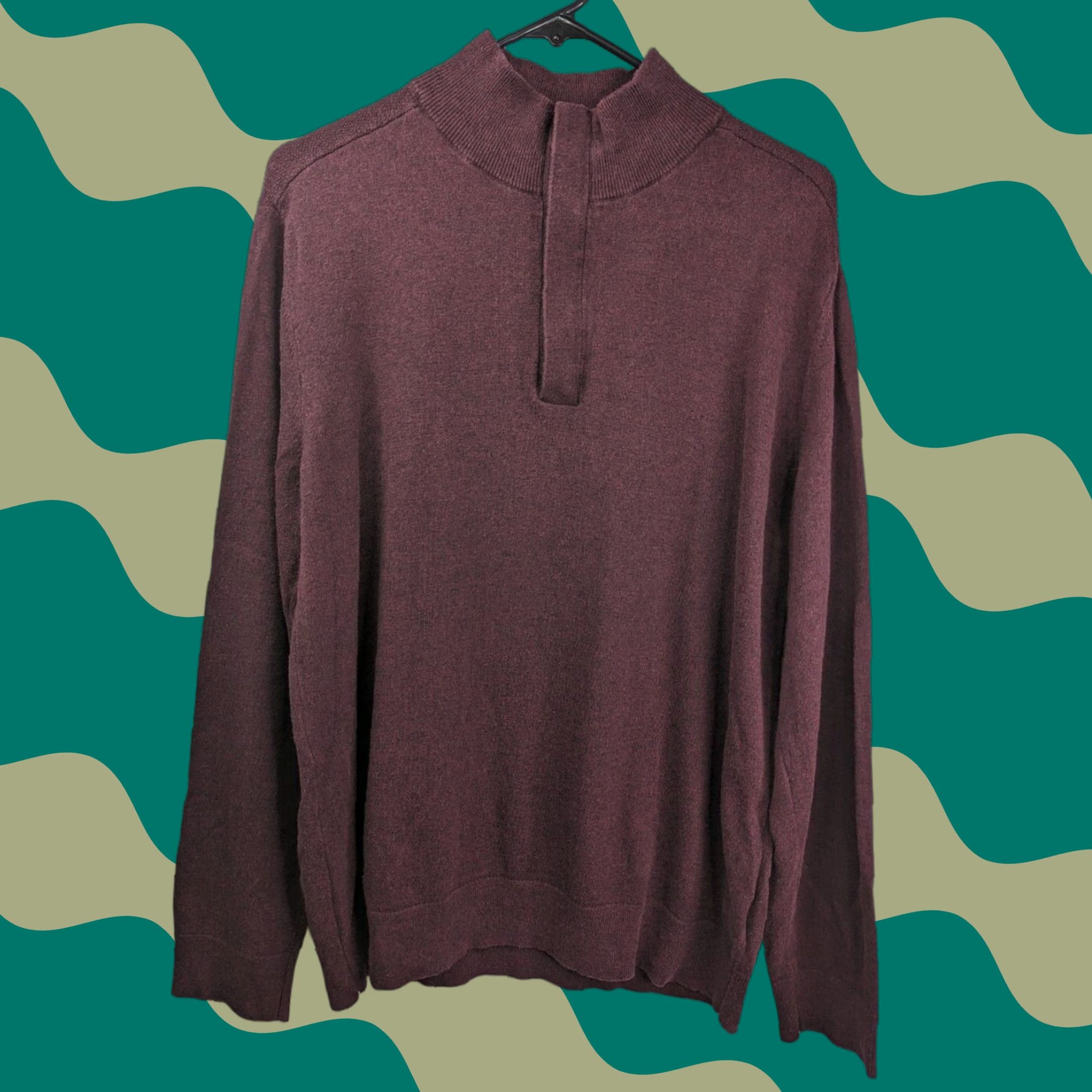 Banana Republic Banana Republic Burgundy 1/4 Zip Pullover Sweater Premium Luxe Yarn Men's Large Size US L / EU 52-54 / 3 - 1 Thumbnail