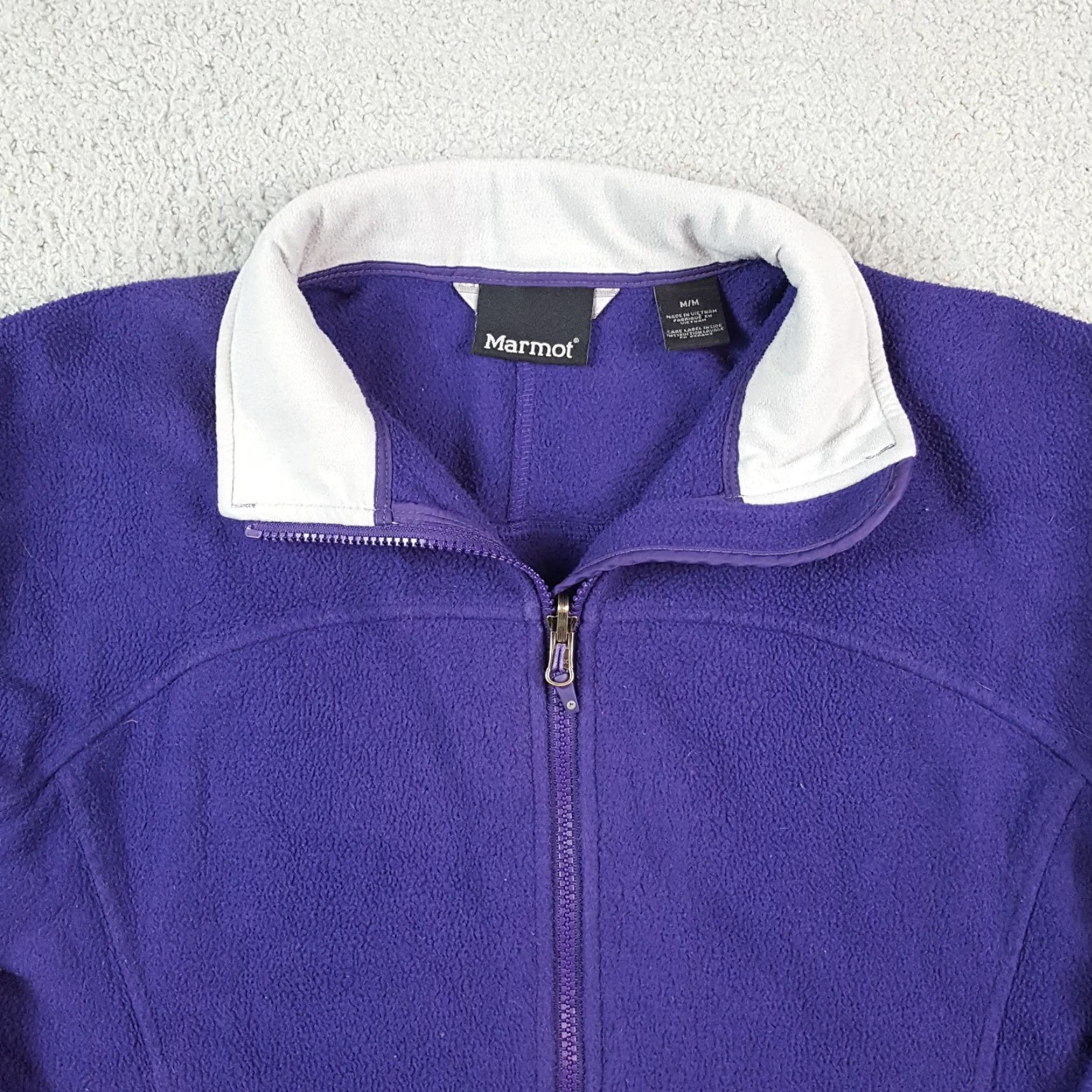 Marmot Marmot Purple Fleece Full Zip Up Jacket Women's M Outdoor Hiking Windbreaker Size M / US 6-8 / IT 42-44 - 2 Thumbnail
