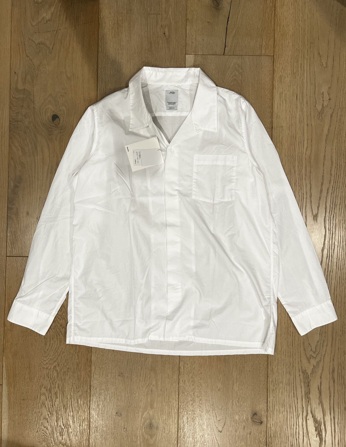 image of Visvim Free Edge Shirt in White, Men's (Size XL)