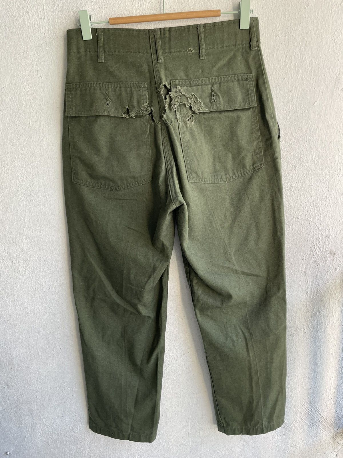 Orslow RIP🔥70s 0G 507 Vietnam Fatigue Trousers Pants Green 30X27 Size US 29 - 6 Thumbnail