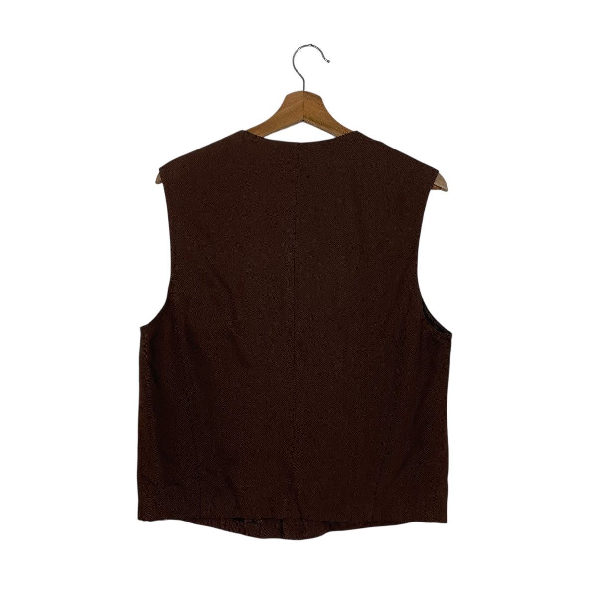 Emporio Armani Vintage Emporio Armani Zipper Rayon Vest Size US S / EU 44-46 / 1 - 7 Thumbnail