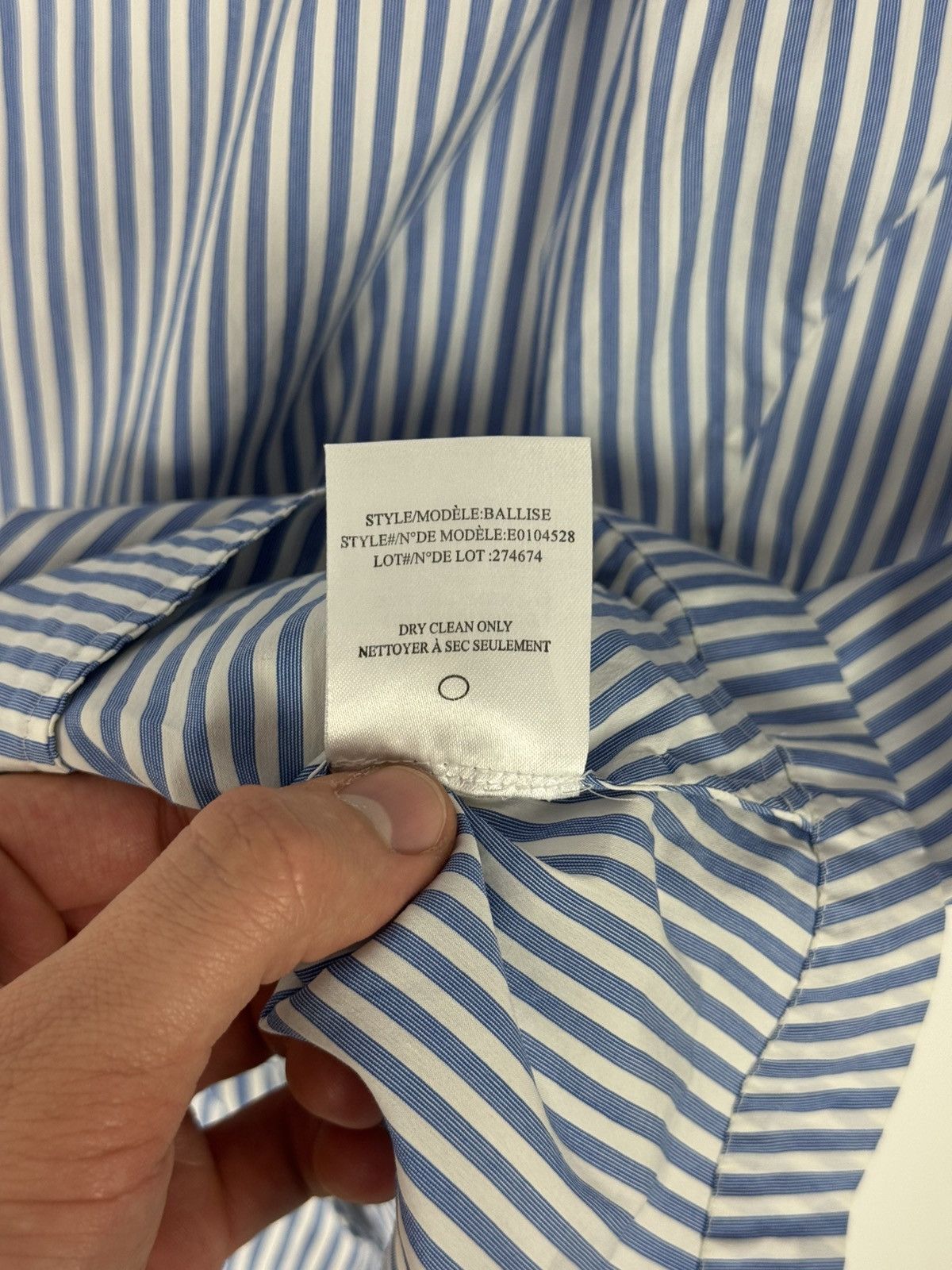 Theory Theory Striped Cotton Blend Sleeveless Blouse Size M / US 6-8 / IT 42-44 - 12 Thumbnail