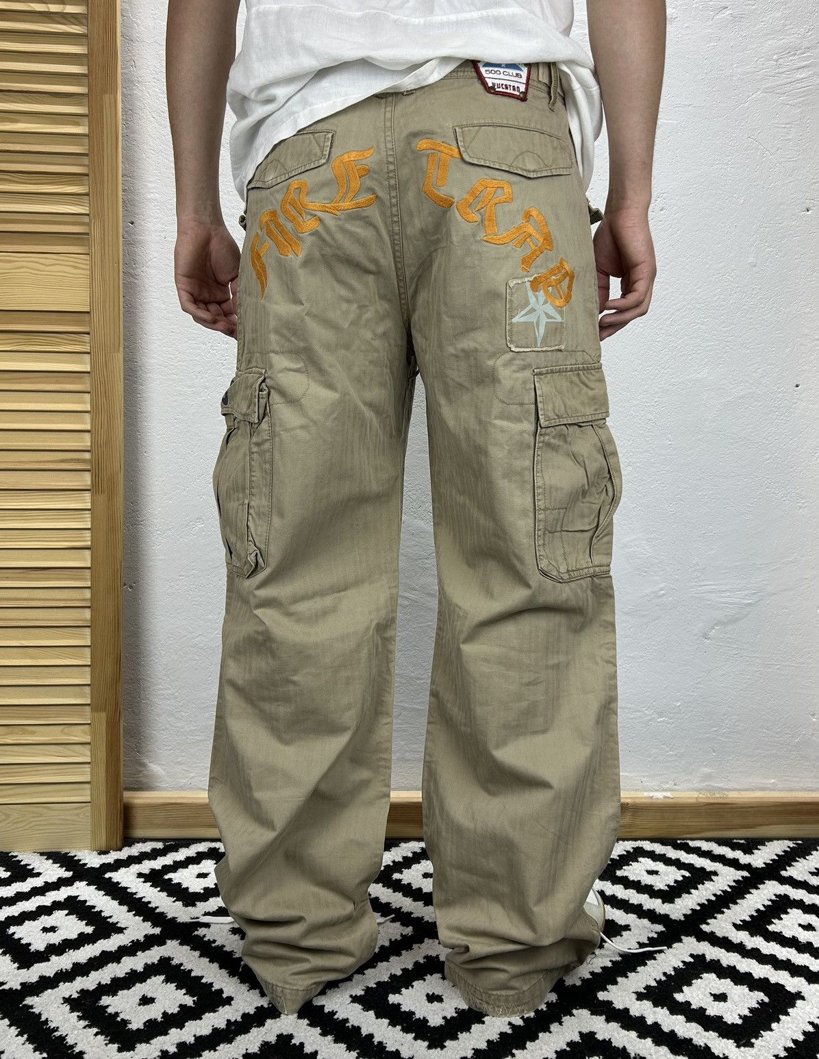 Firetrap × Vintage Firetrap Vintage Cargo pant size 32 big logo Size US 32 / EU 48 - 1 Thumbnail
