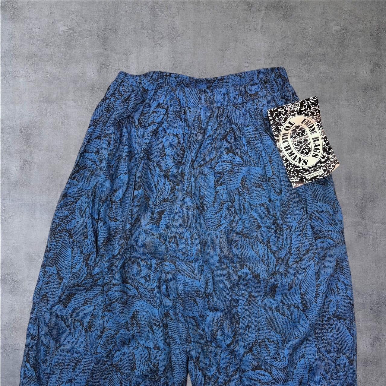 Other Vintage High Waisted Blue Pants Size 25" / US 0 / IT 36 - 3 Thumbnail