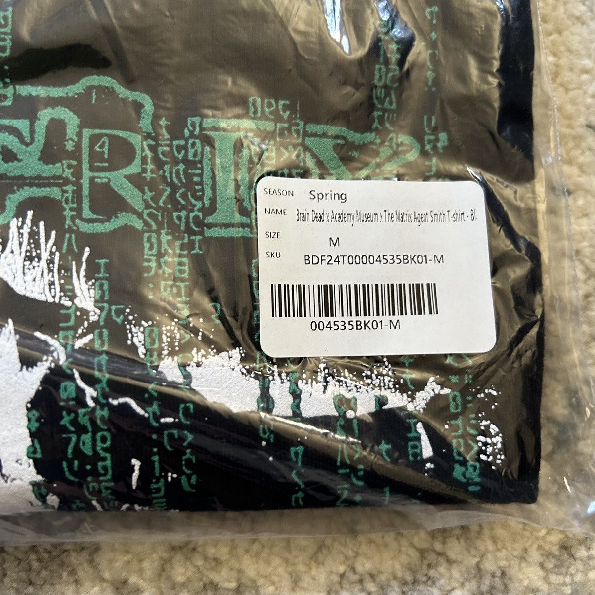 Brain Dead ACADEMY MUSEUM x THE MATRiX x BRAiN DEAD STUDiOS FAiRFAX TEE Size US M / EU 48-50 / 2 - 8 Thumbnail