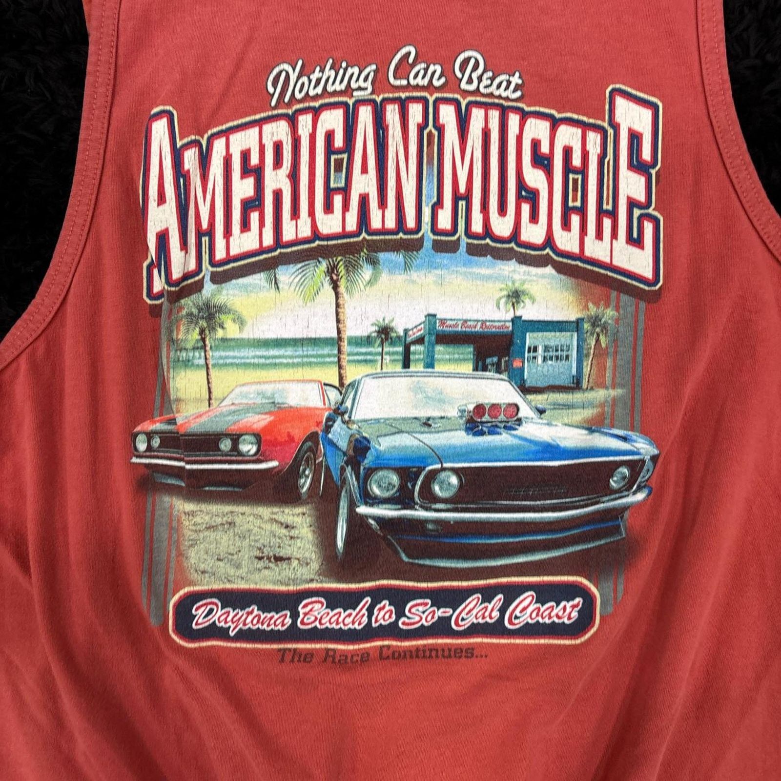 Other Orange american muscle tank top Size US L / EU 52-54 / 3 - 6 Thumbnail