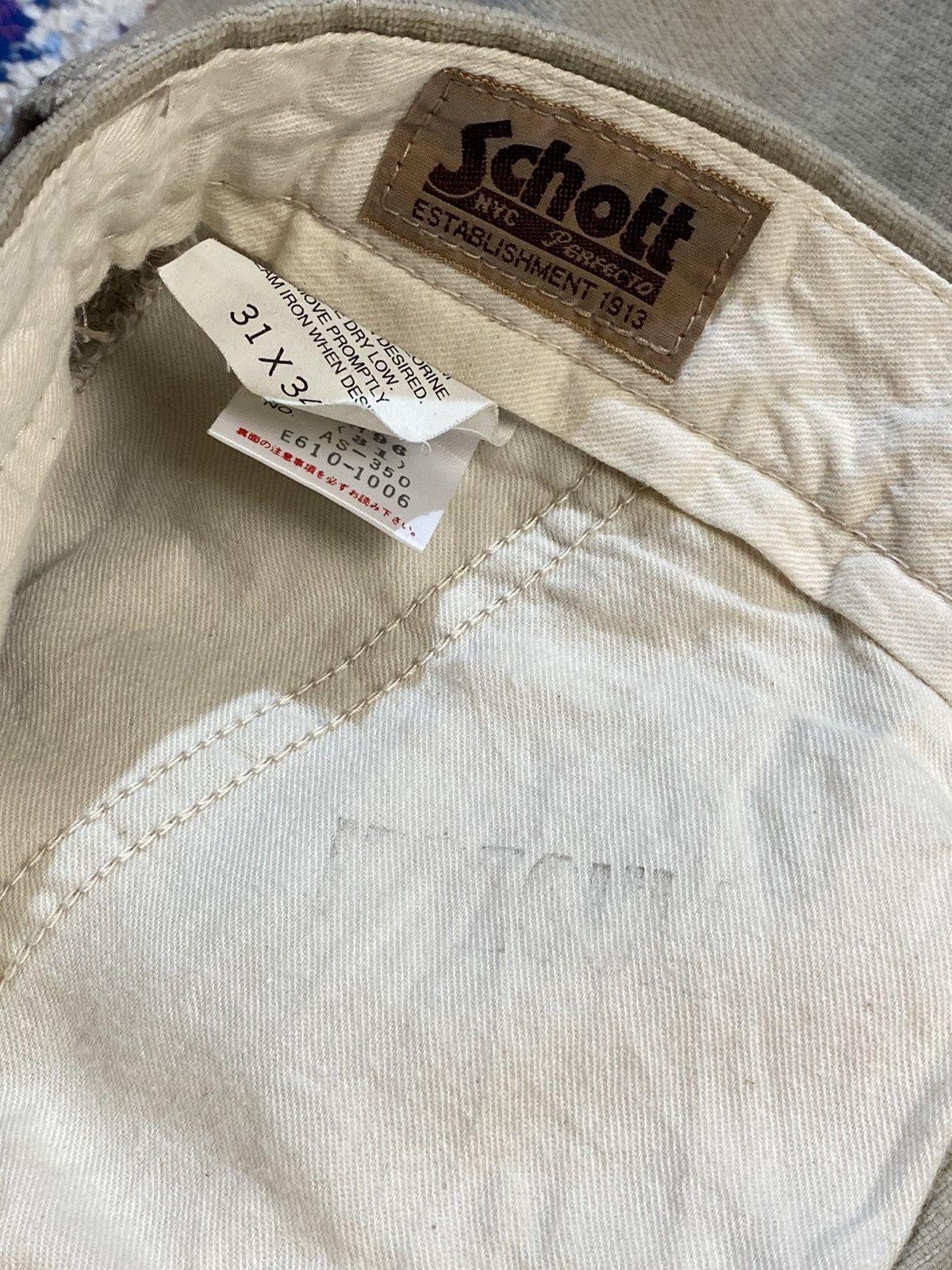 Japanese Brand × Schott Classic Schott Super Fleece Corduroy Casual Pants W31 Size US 31 - 7 Thumbnail