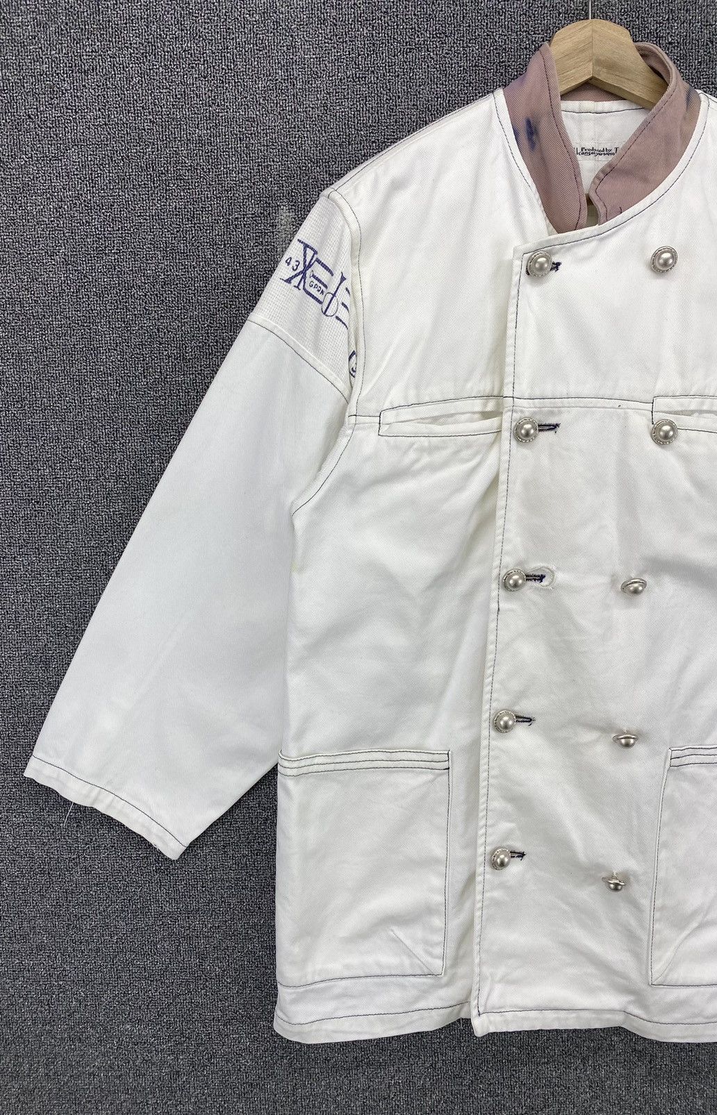 Kansai Yamamoto Vintage 90 Kansai Yamamoto Double Breasted Denim Coat Jacket Size US M / EU 48-50 / 2 - 3 Thumbnail