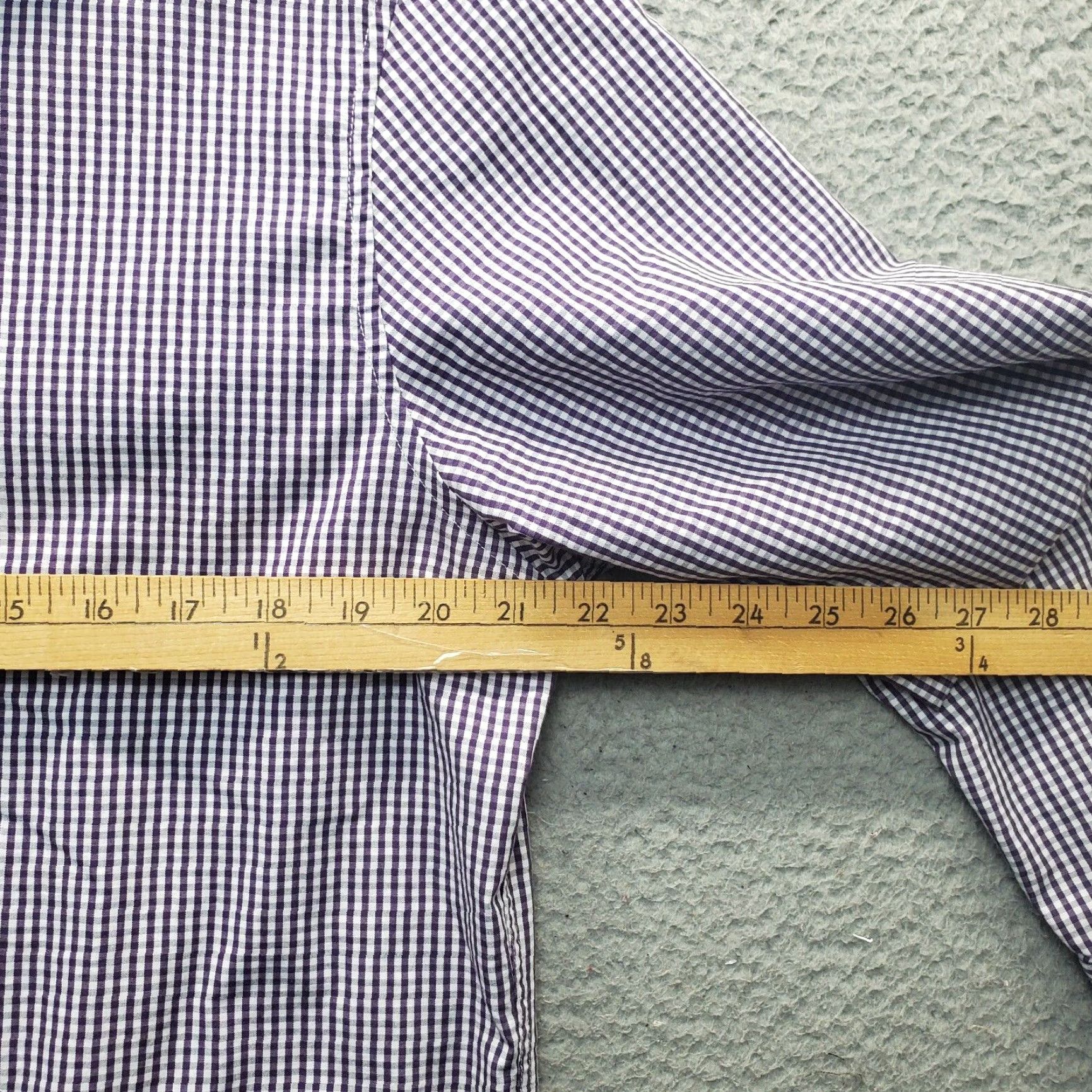 Vintage Nick Graham Dress Shirt Mens L Multi Gingham Stretch Modern Fit Button Down Size 42R - 4 Thumbnail