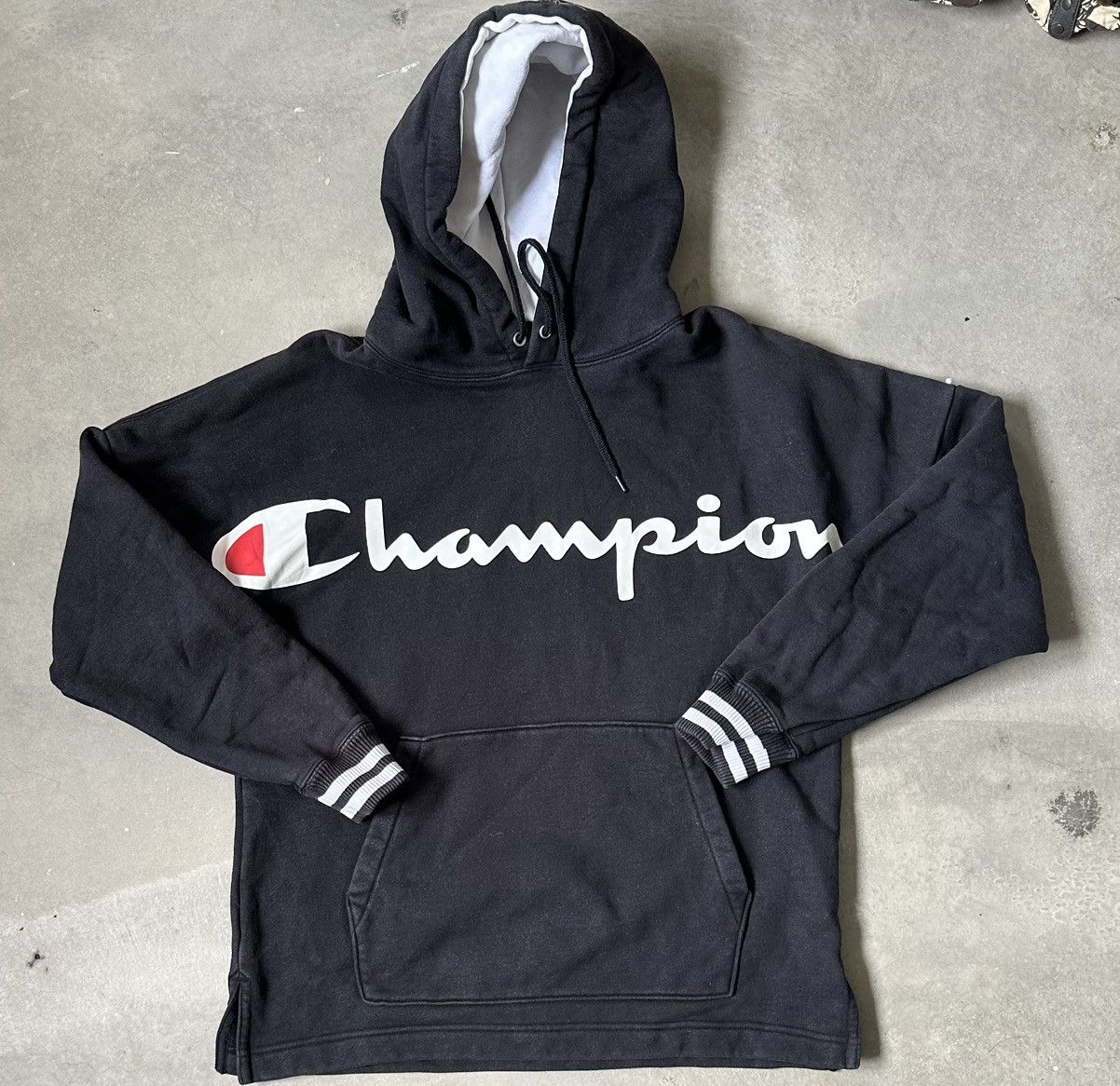 Champion VINTAGE CHAMPION SPELLOUT HOODIE Size US M / EU 48-50 / 2 - 1 Thumbnail