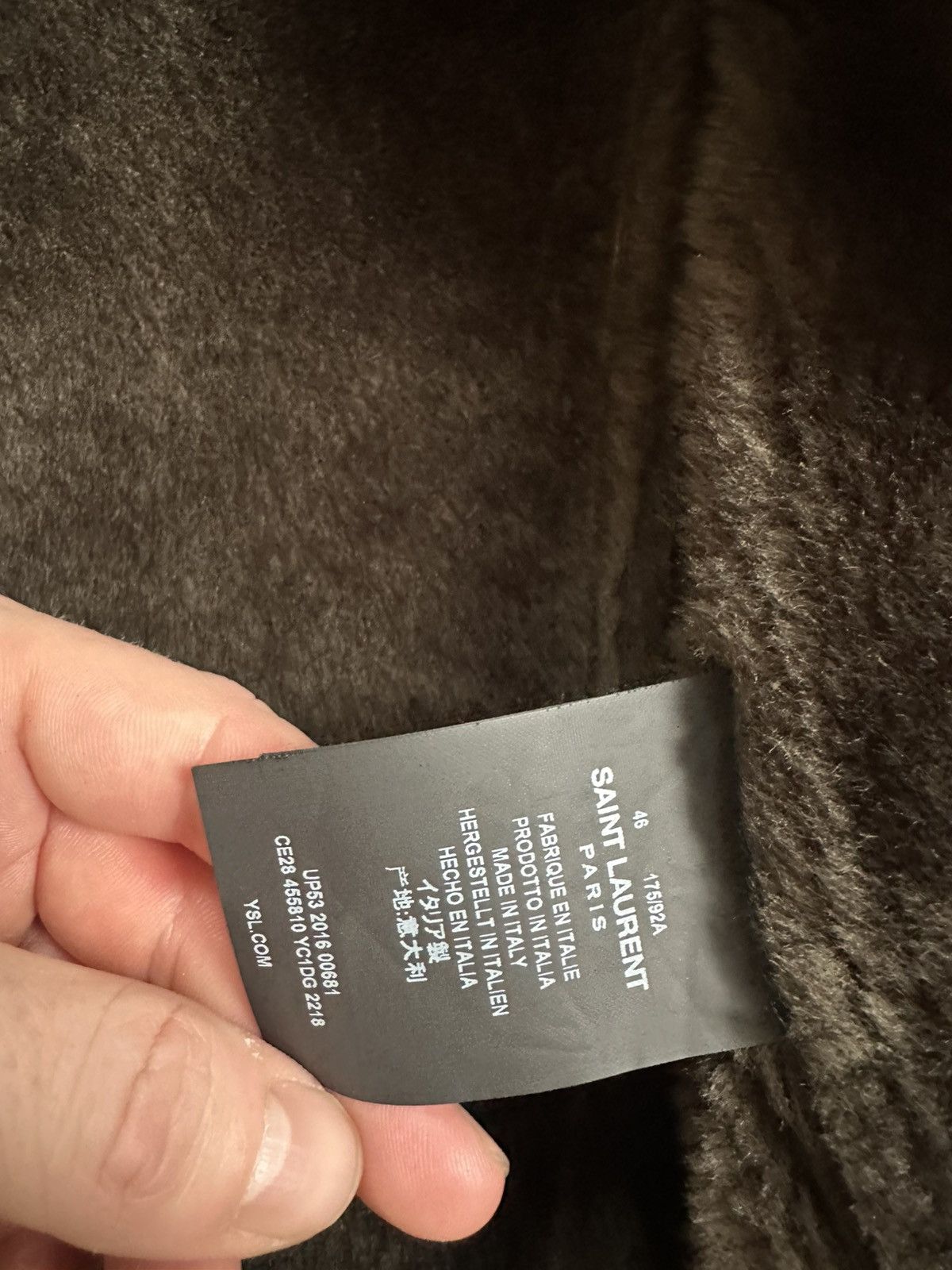 Hedi Slimane × Saint Laurent Paris Shearling Brown Coat Size US S / EU 44-46 / 1 - 5 Thumbnail