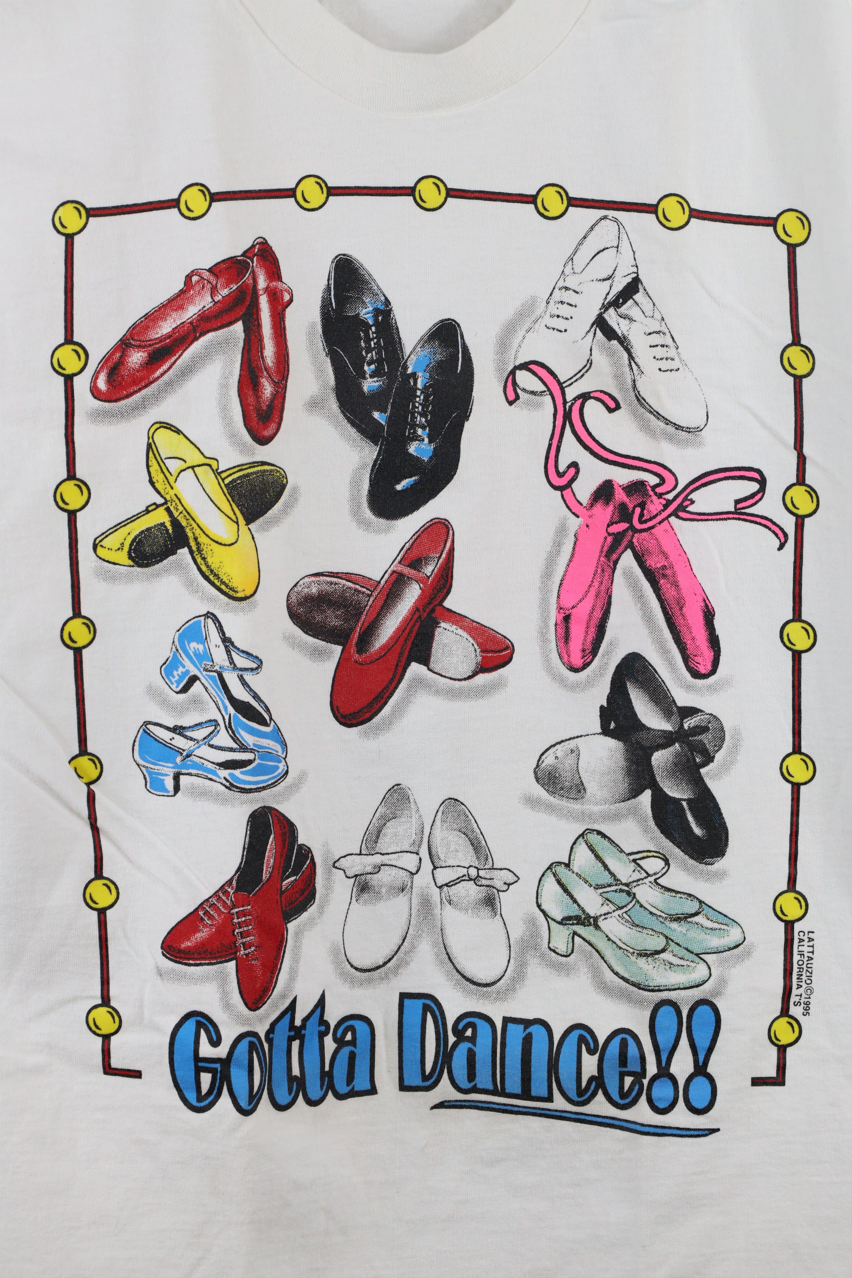 Vintage Vintage 90s Streetwear Spell Gotta Dance Shoes T-Shirt USA Size L / US 10 / IT 46 - 4 Thumbnail