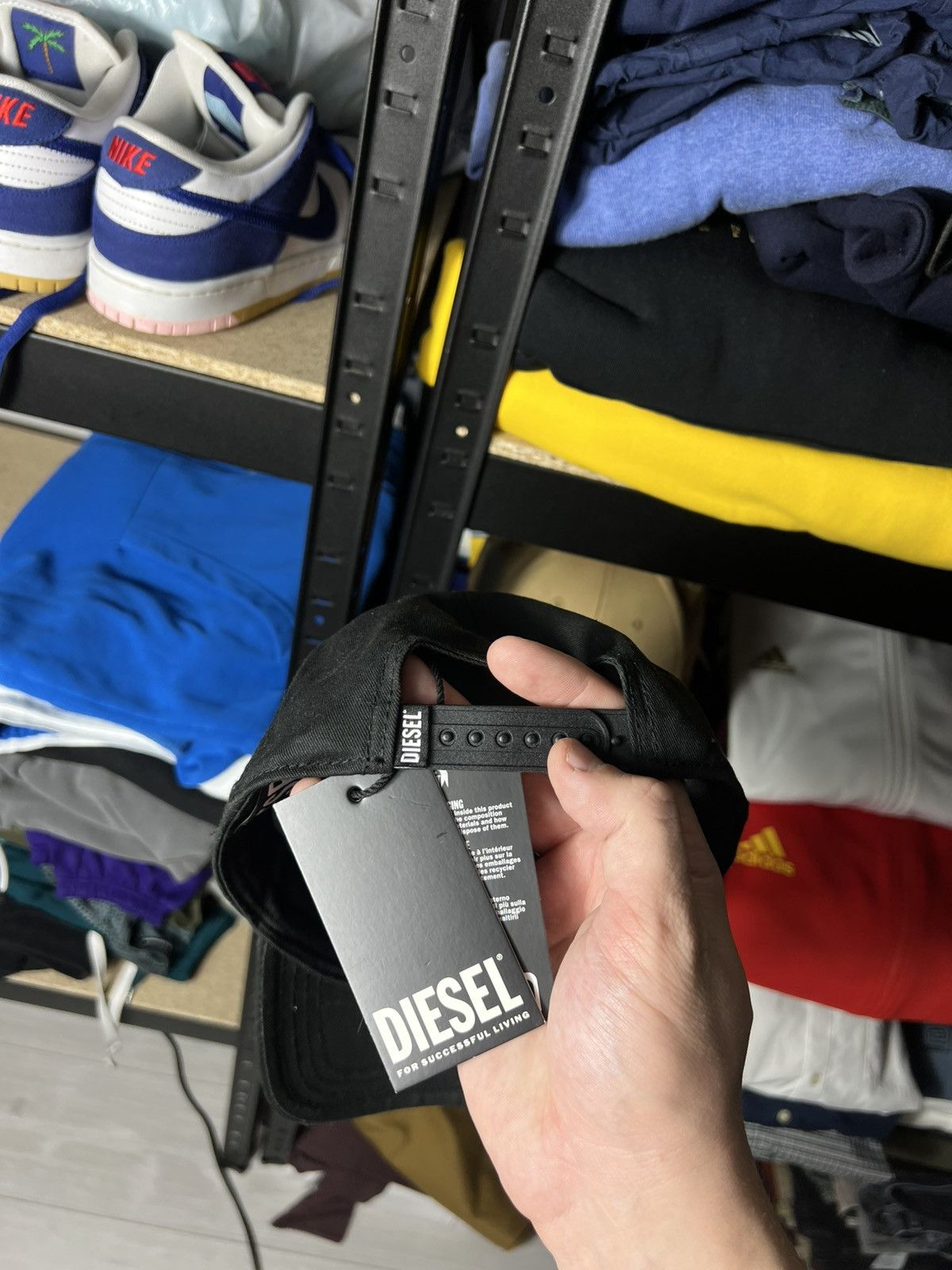 Diesel 🔥 Diesel Logo Cap — Black (One Size) Size ONE SIZE - 2 Thumbnail