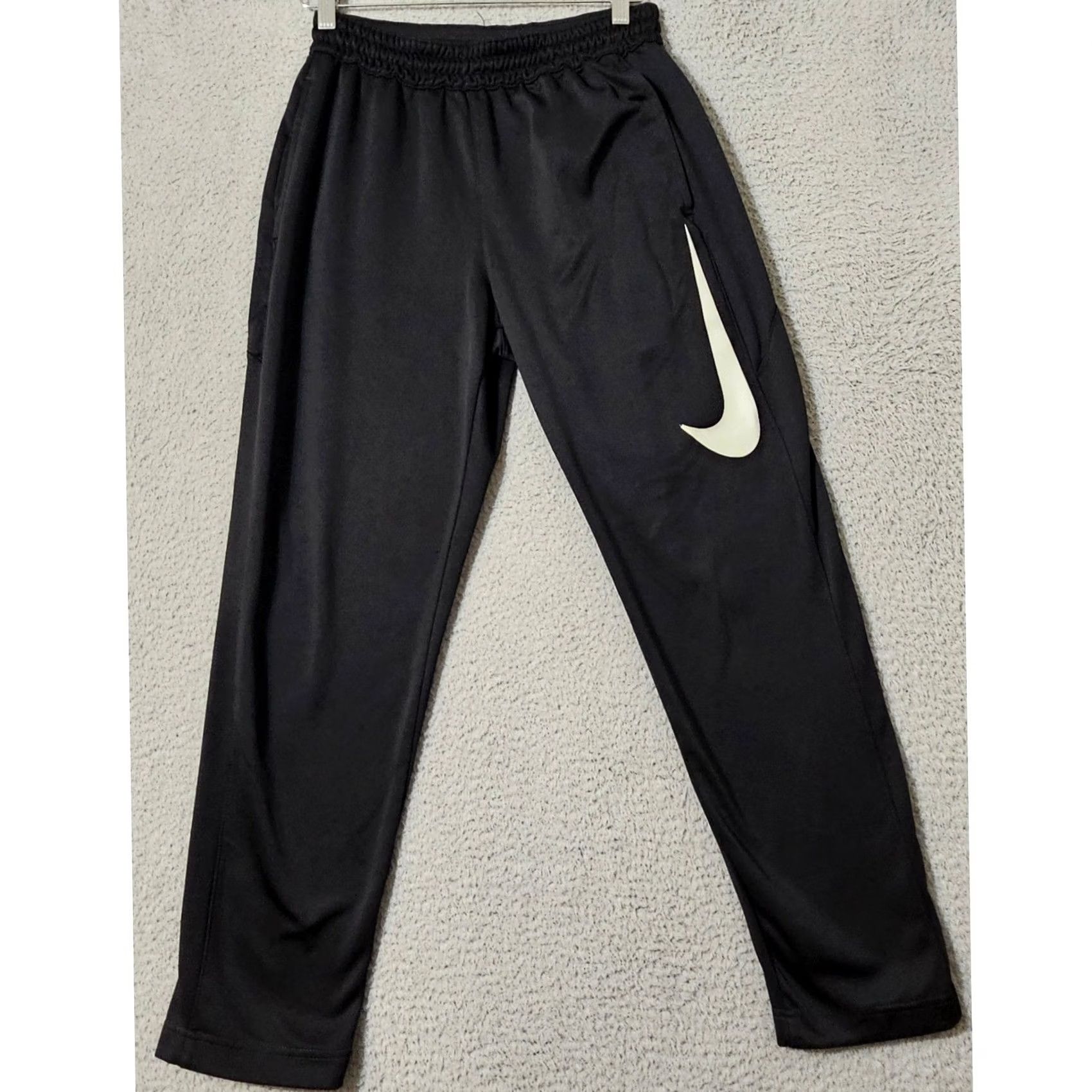 Nike Nike Therma HBR Fleece Pants Mens Size S Black Dri-Fit Basketball AT3260 Jogger Regular Inseam 28" Size US 29 - 2 Thumbnail