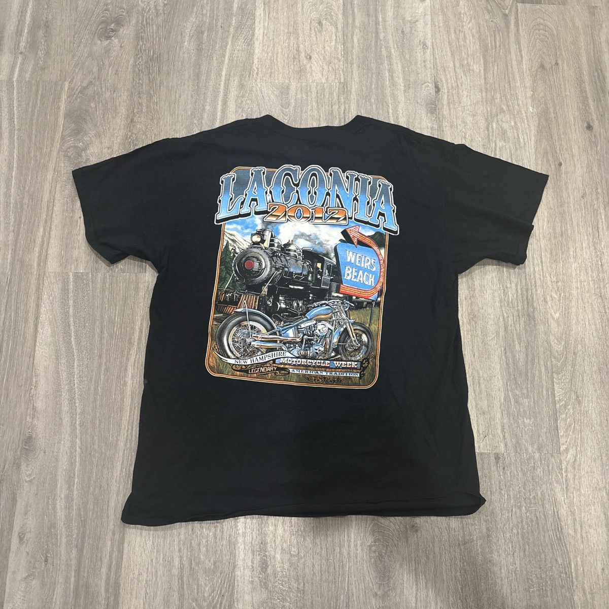 Other Laconia 2012 Motorcycle Week T-Shirt Size US XL / EU 56 / 4 - 2 Thumbnail