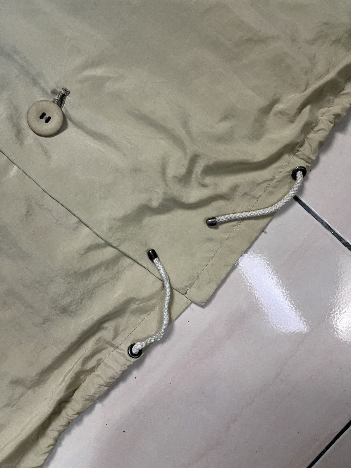 Issey Miyake Vintage 80s Issey Miyake Windcoat Nylon Oversized Long Coat Size US M / EU 48-50 / 2 - 9 Thumbnail
