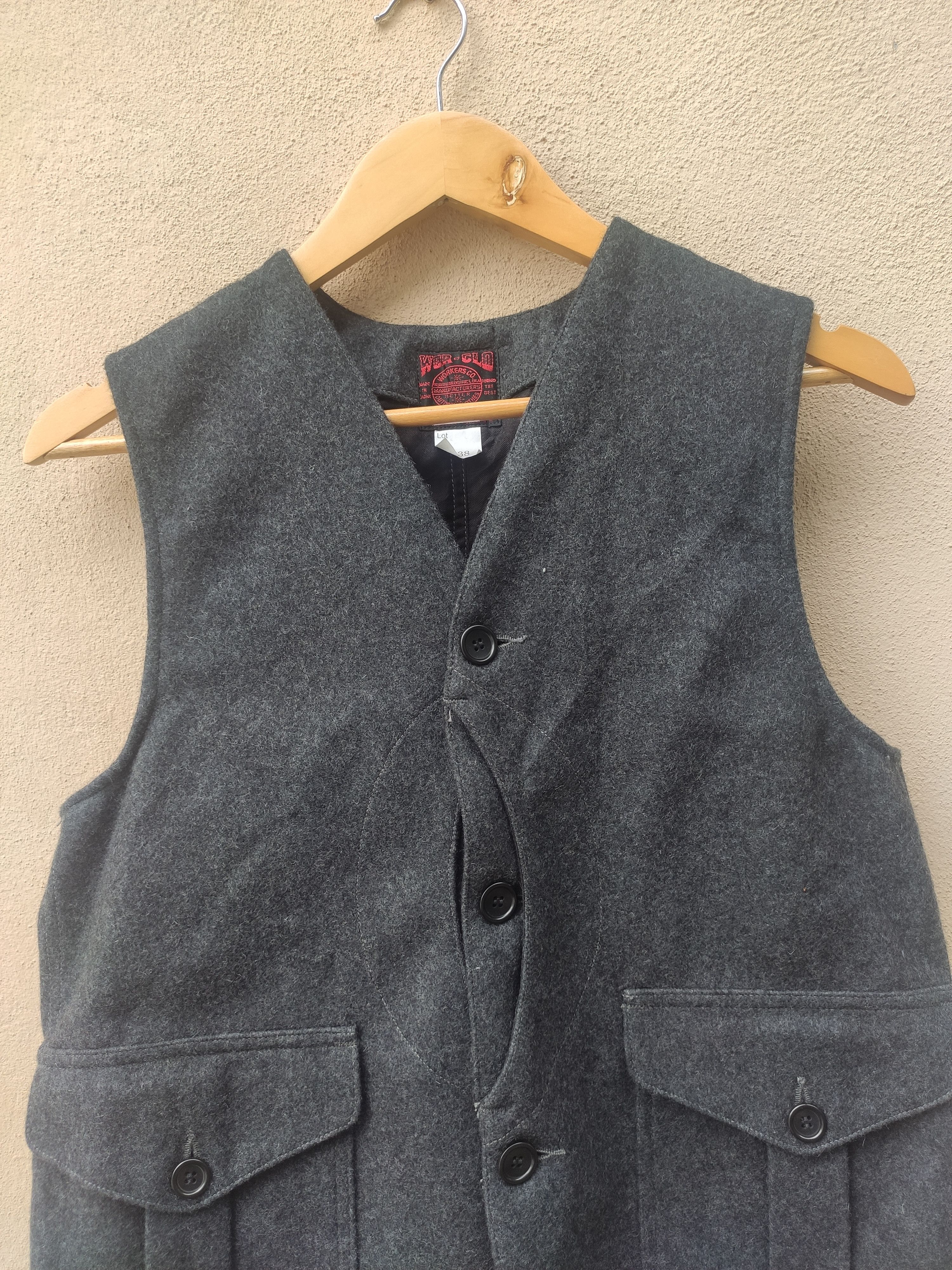 The Workers Club Vintage Workers.Co vest wool tactical Workers Clothing vest Size US S / EU 44-46 / 1 - 2 Thumbnail