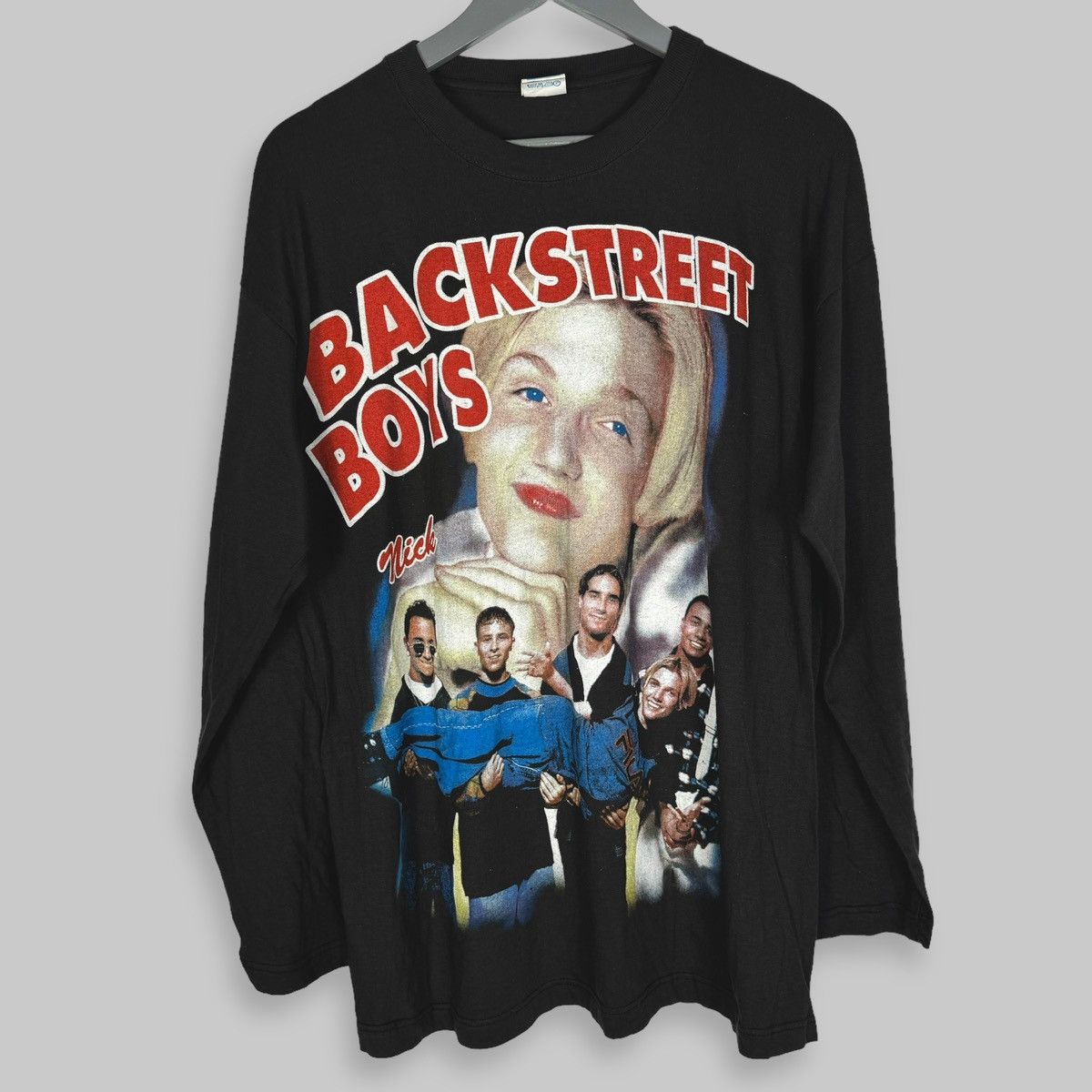 Band Tees Vintage 90s Backstreet Boys Large Print Euro LS Shirt Size US XL / EU 56 / 4 - 1 Thumbnail
