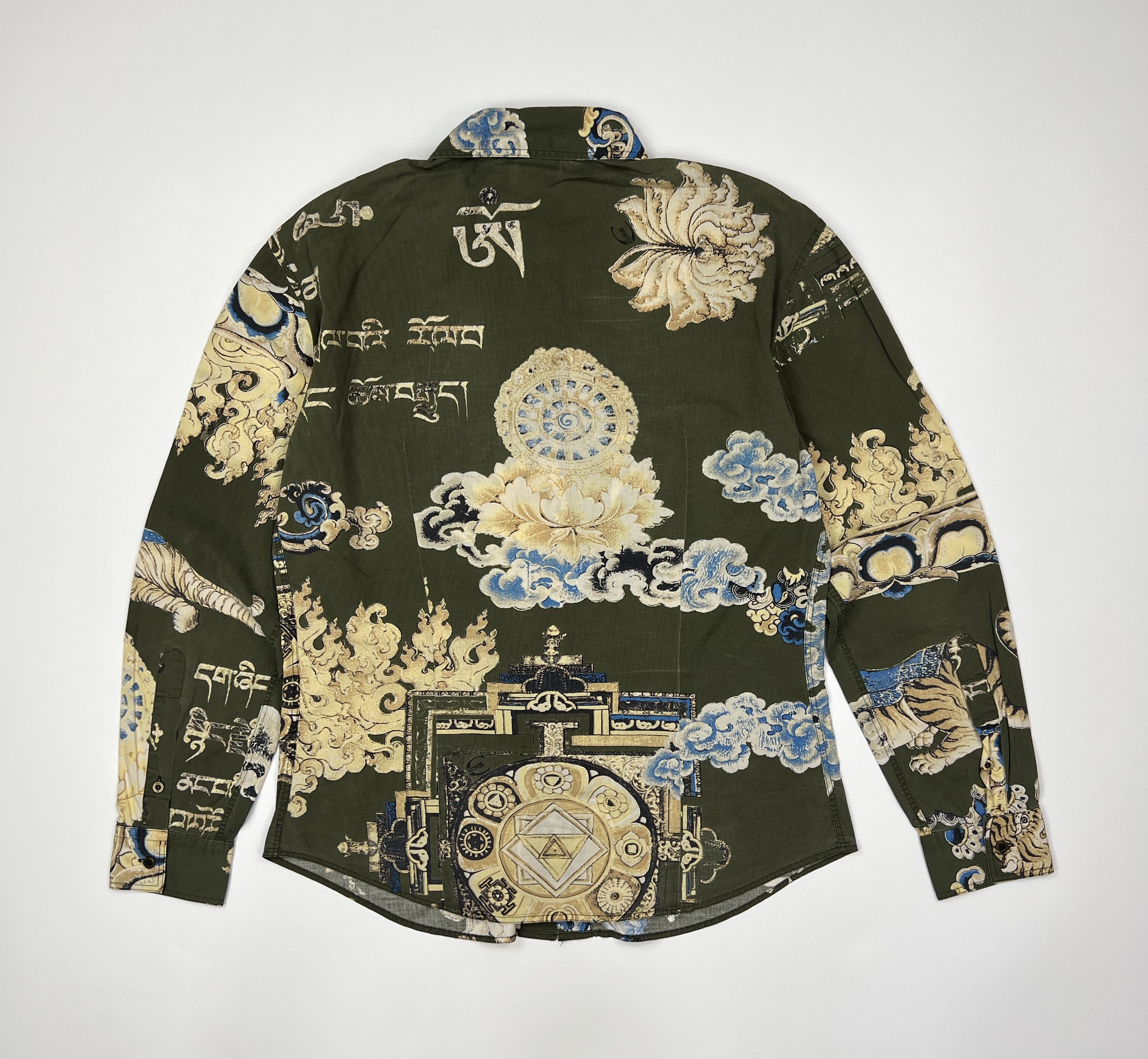 Just Cavalli Vintage Just Cavalli Allover Printed Button Up Shirt Tiger Size US L / EU 52-54 / 3 - 2 Thumbnail