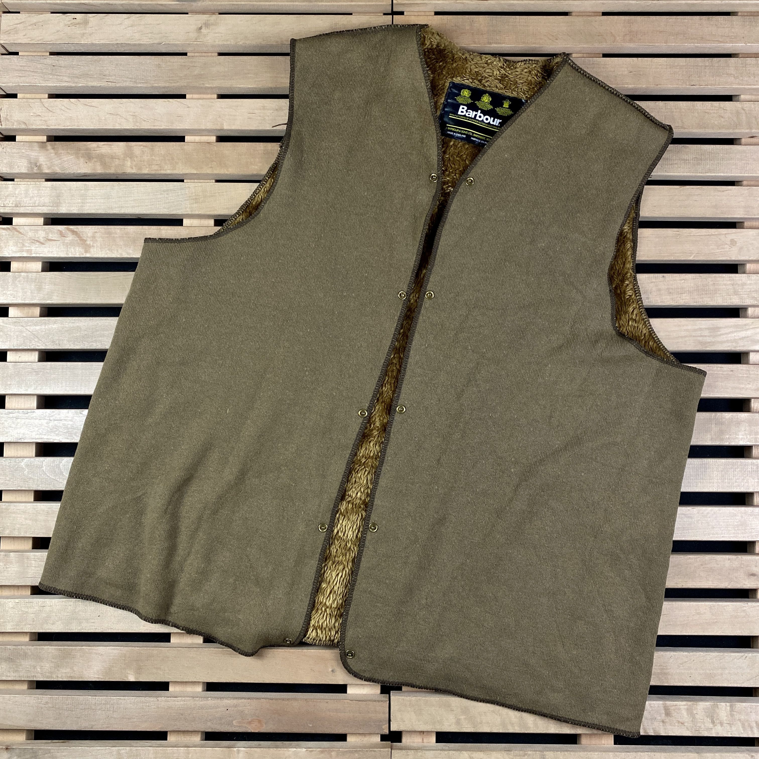 Barbour × Vintage Mens Vest Jacket Barbour Lining Size XL Size US XL / EU 56 / 4 - 1 Thumbnail