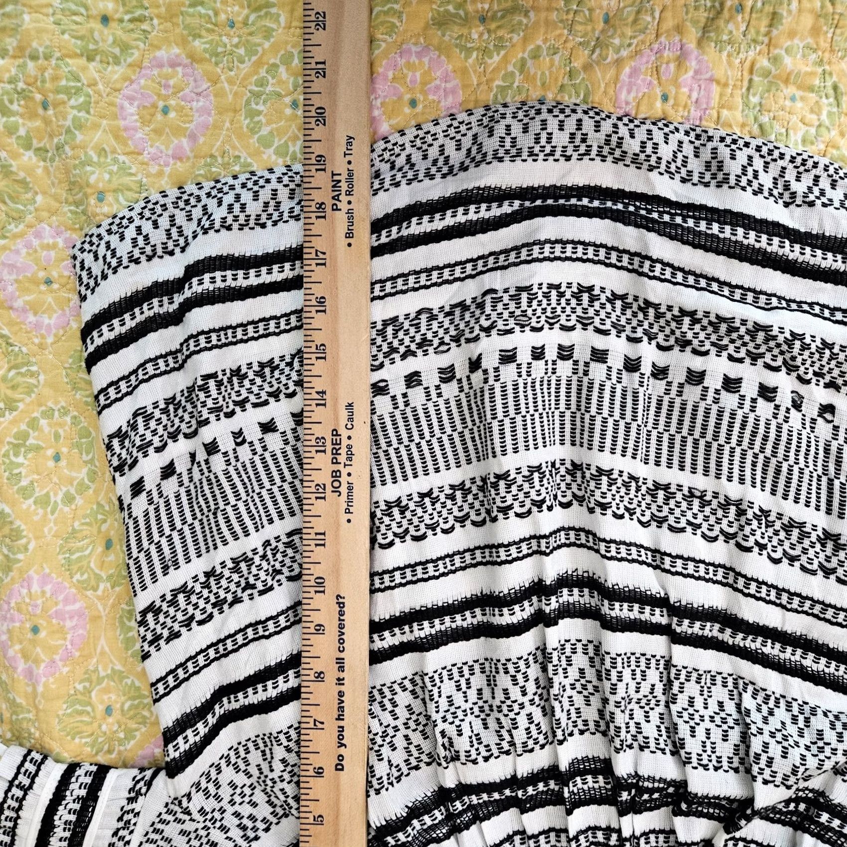 Lulus Lulus Off the Shoulder Cropped Top Women's Multicolor Cotton Blend Size M NEW Boho Shirt Slim Fit Regular Mens Womens Girl Boy Size M / US 6-8 / IT 42-44 - 3 Thumbnail