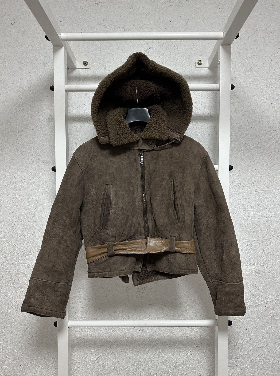Vintage Vintage Women’s Shearling Bomber Jacket Size S Aviator Style Size S / US 4 / IT 40 - 1 Thumbnail
