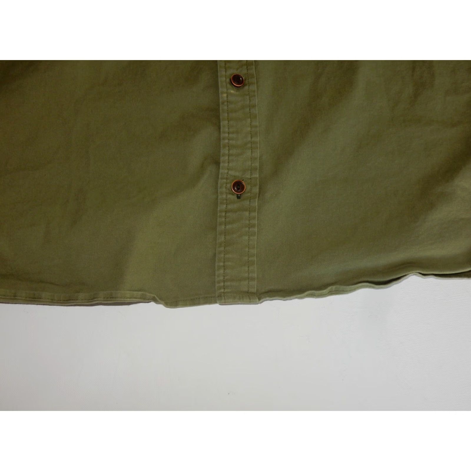 Vintage L.L. Bean Men's Short Sleeve Button-Up Shirt 2XL Green Cotton Size US XXL / EU 58 / 5 - 3 Thumbnail
