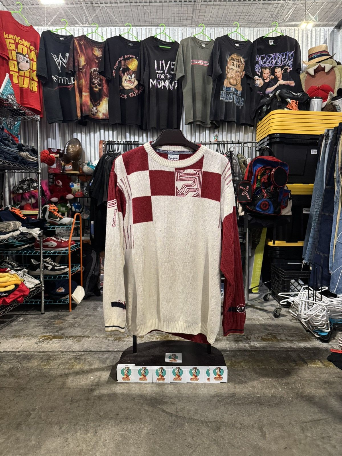 Pepe Jeans × Vintage 90s Vintage PePe Jeans Knit Sweater XL Size US XL / EU 56 / 4 - 1 Thumbnail