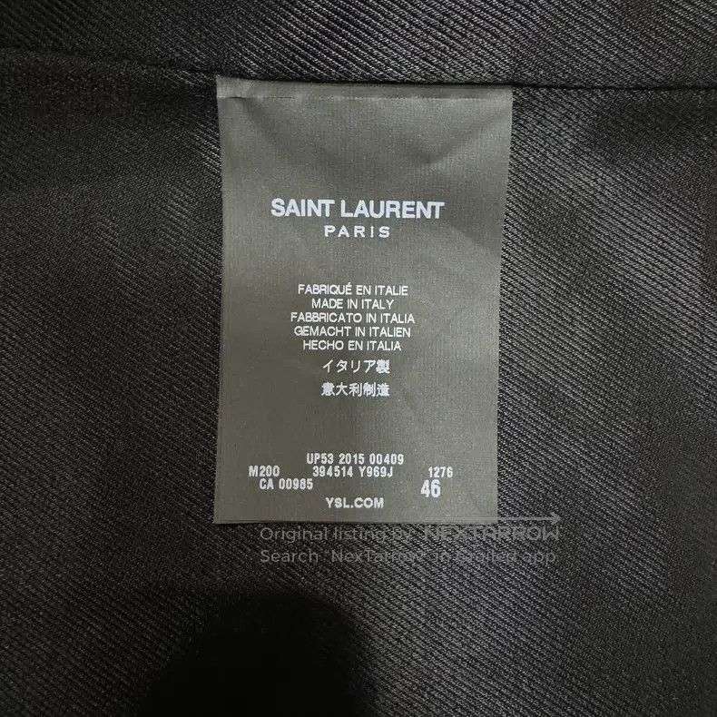 Saint Laurent Paris Saint Laurent Paris Grey Double Breasted Wool Coat Size US S / EU 44-46 / 1 - 4 Thumbnail